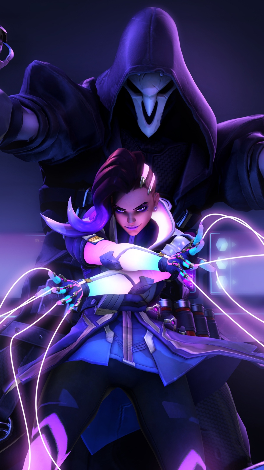 Download mobile wallpaper Overwatch, Video Game, Reaper (Overwatch), Sombra (Overwatch) for free.