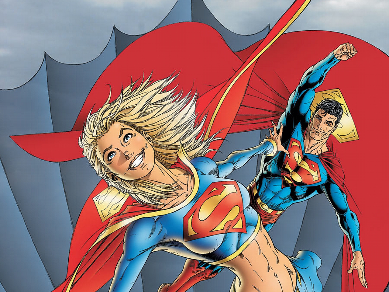 1451243壁紙のダウンロード漫画, スーパーガール, dcコミックス, カラ・ゾルエル, スーパーマン-スクリーンセーバーと写真を無料で