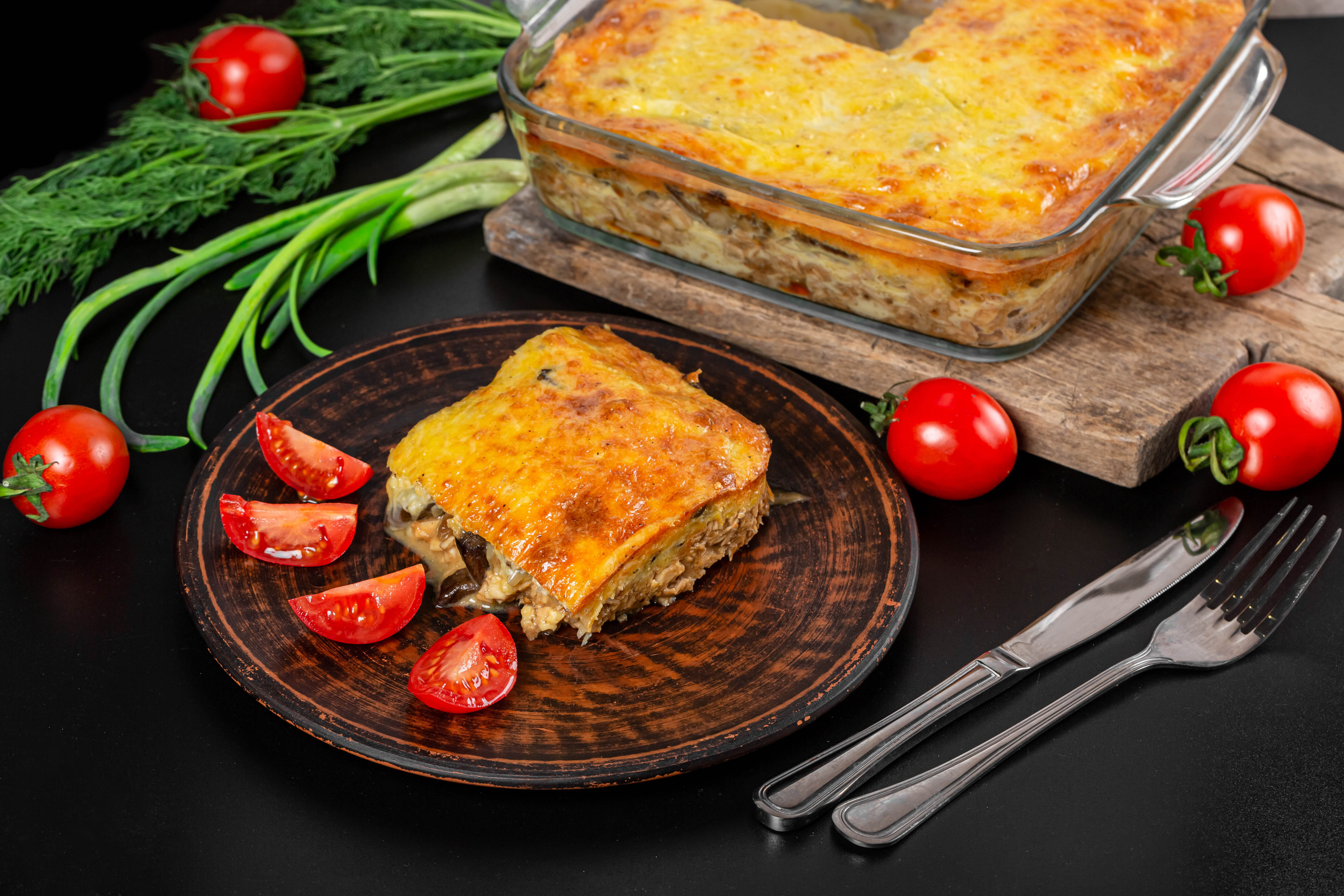 Download mobile wallpaper Food, Tomato, Lasagna for free.