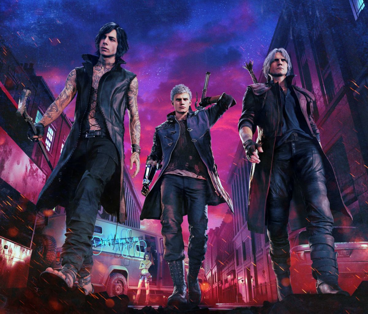 Download mobile wallpaper Devil May Cry, Video Game, Nero (Devil May Cry), Dante (Devil May Cry), V (Devil May Cry), Devil May Cry 5 for free.