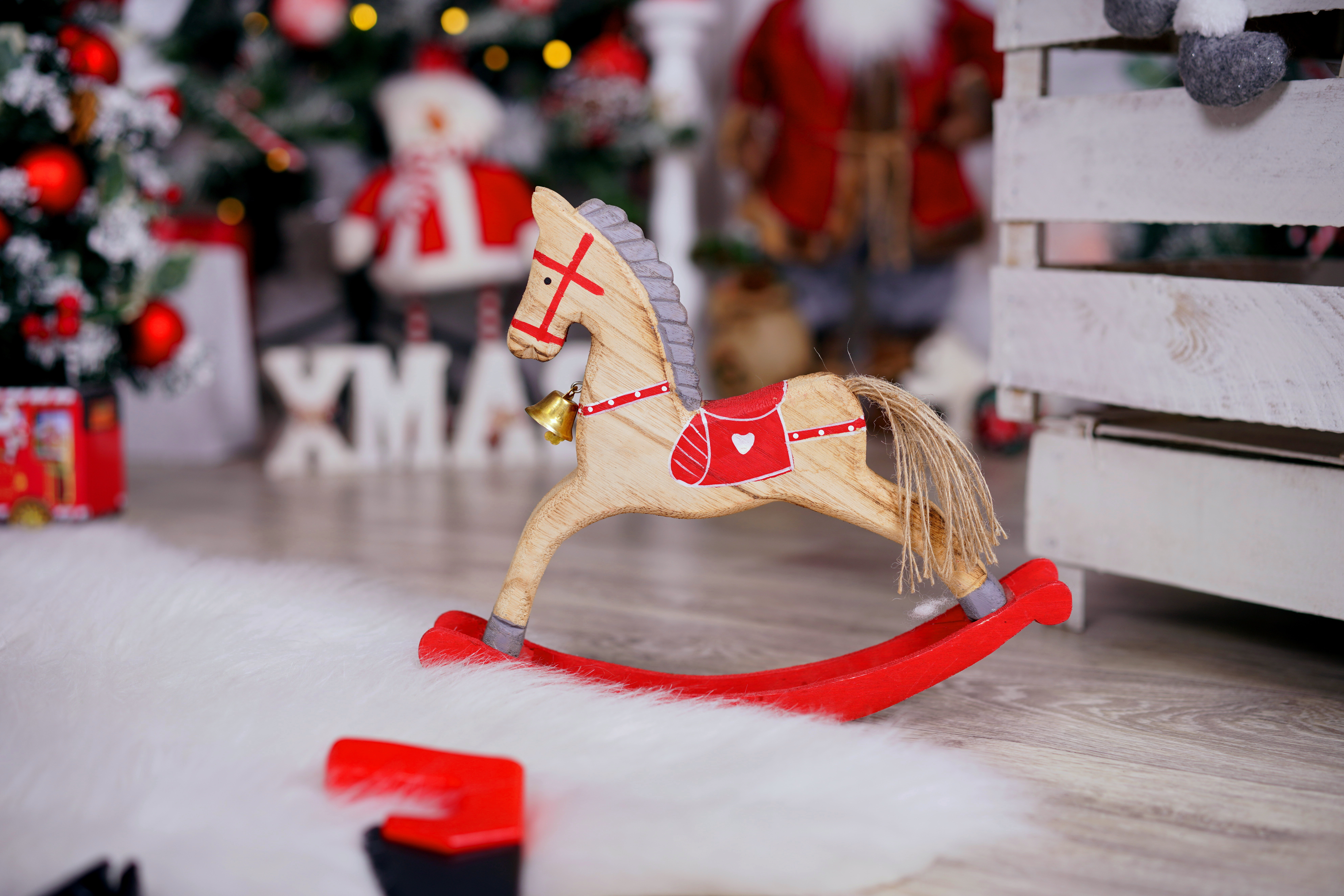 Baixar papel de parede para celular de Natal, Brinquedo, Cavalo, Enfeites De Natal, Feriados gratuito.