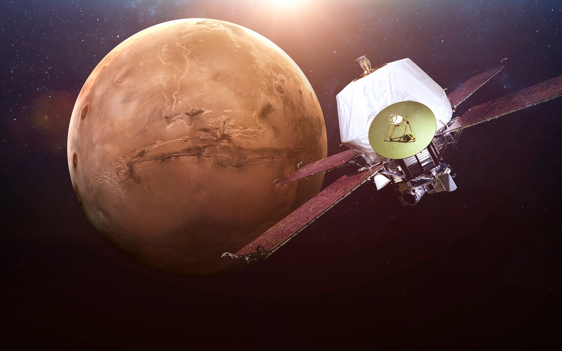 Скачать картинку Марс, Научная Фантастика в телефон бесплатно.