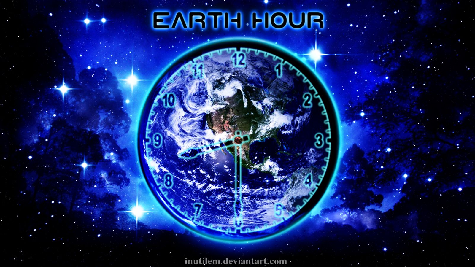 Download mobile wallpaper Clock, Holiday, Earth, Earth Day for free.