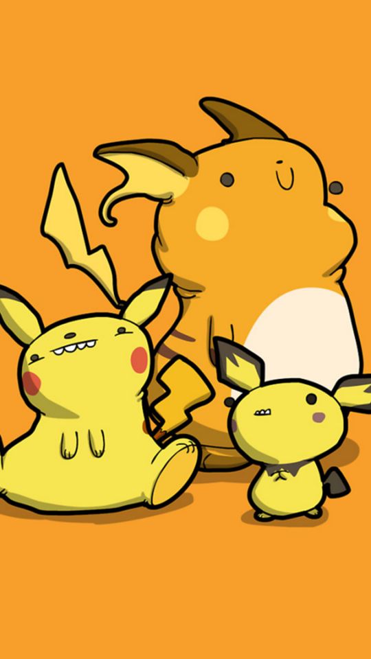 Descarga gratuita de fondo de pantalla para móvil de Pokémon, Pikachu, Videojuego, Pichu (Pokémon), Raichu (Pokémon).