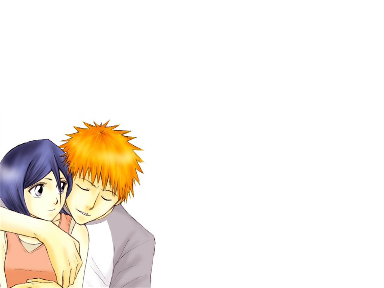 Download mobile wallpaper Anime, Bleach, Rukia Kuchiki, Ichigo Kurosaki for free.