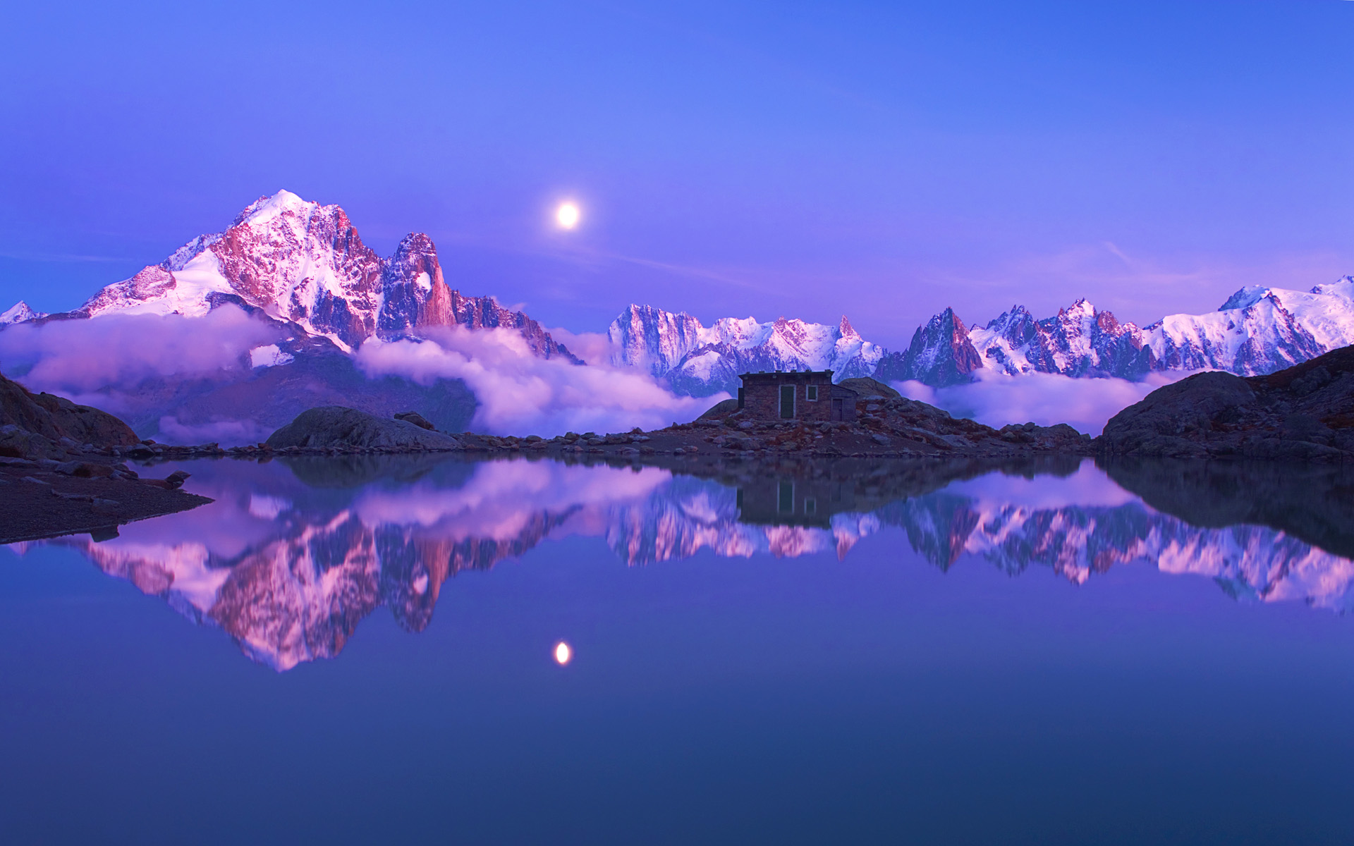 Free download wallpaper Winter, Mountains, Snow, Mountain, Lake, Earth on your PC desktop