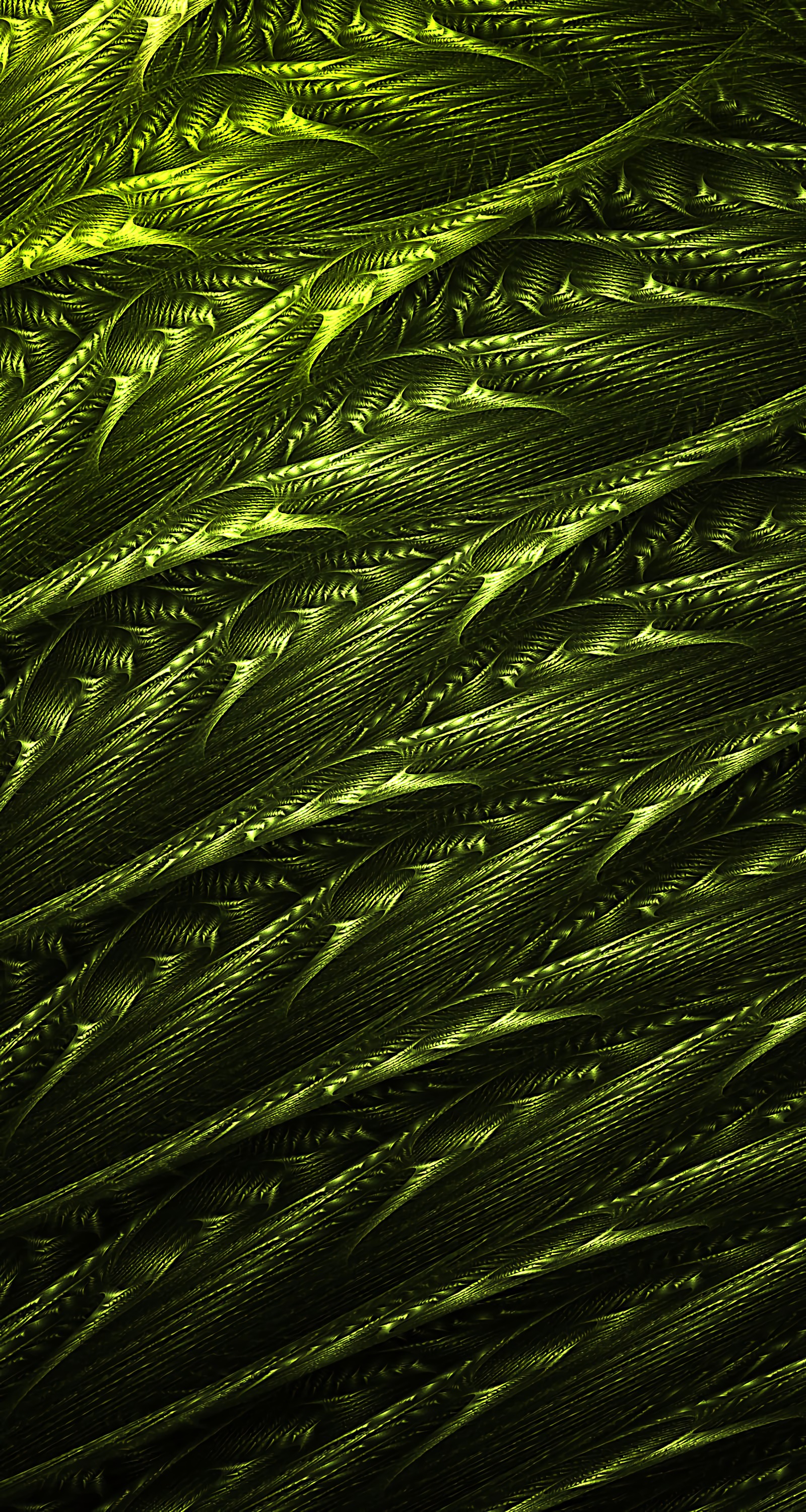 intricate, abstract, green, structure, fractal, confused desktop HD wallpaper