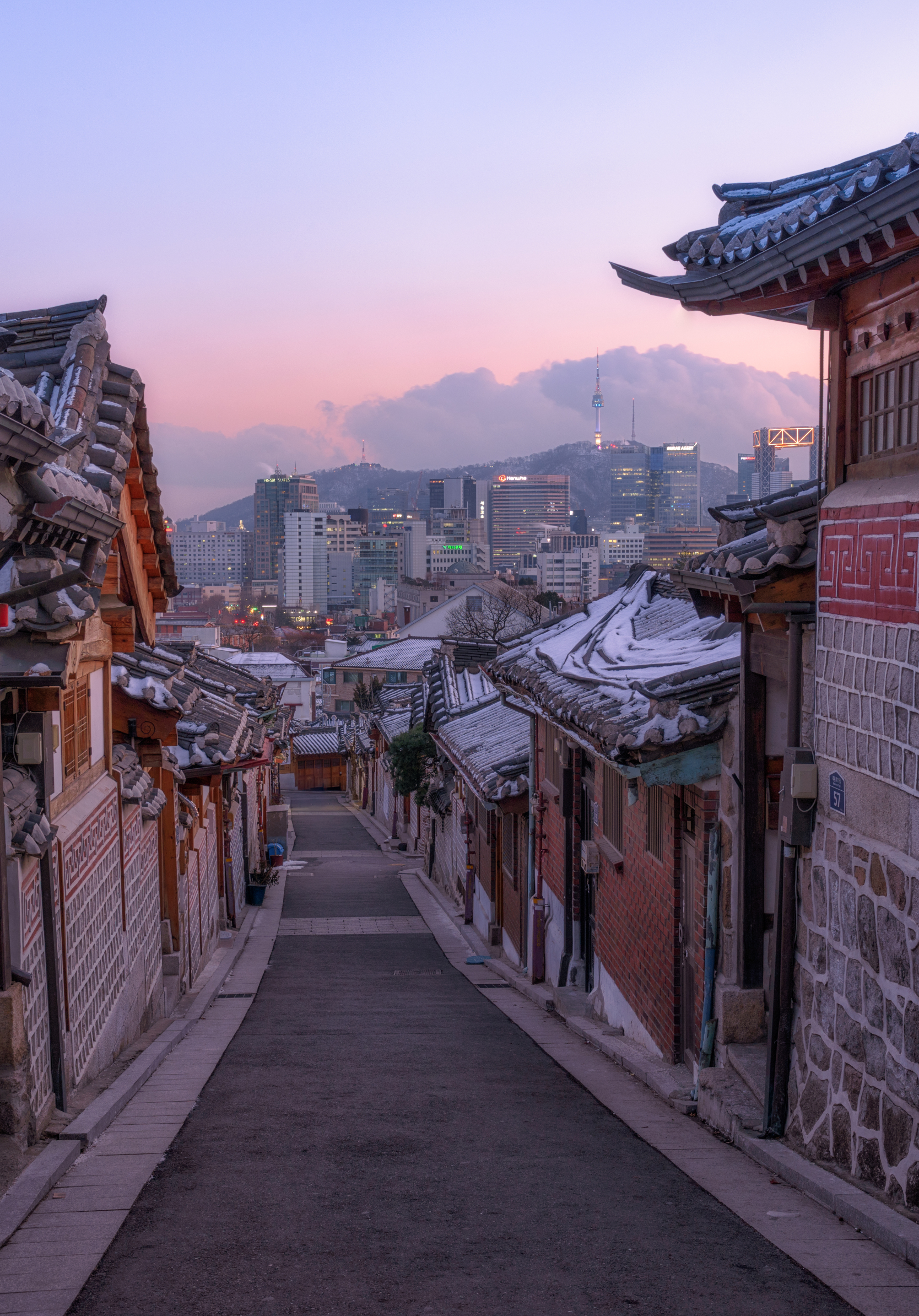 Free download wallpaper Cities, Street, Seoul, Korea, Man Made, Bukchon Hanok on your PC desktop