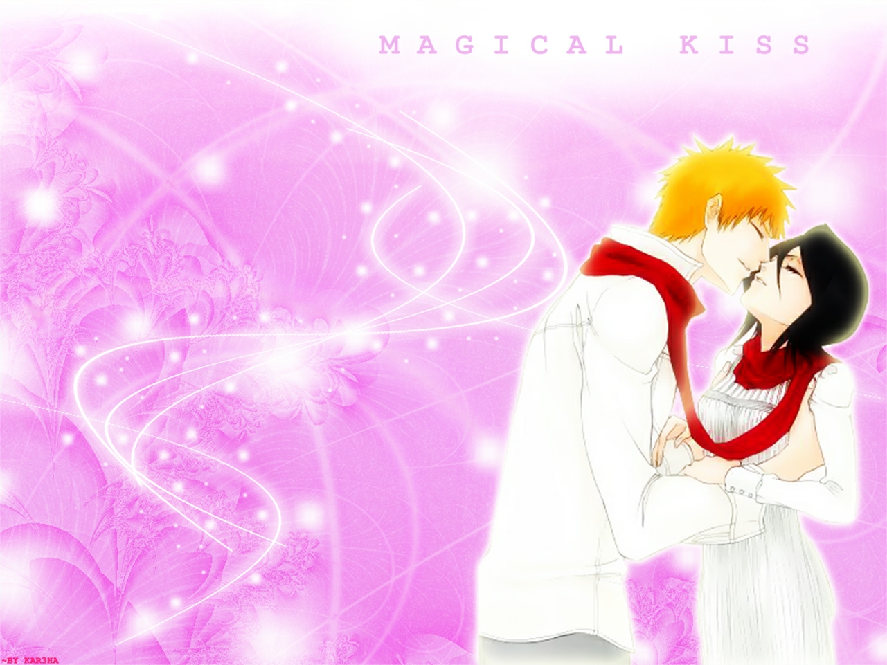 Free download wallpaper Anime, Bleach, Rukia Kuchiki, Ichigo Kurosaki on your PC desktop