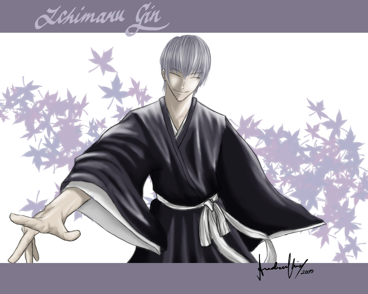 Handy-Wallpaper Bleach, Animes, Gin Ichimaru kostenlos herunterladen.