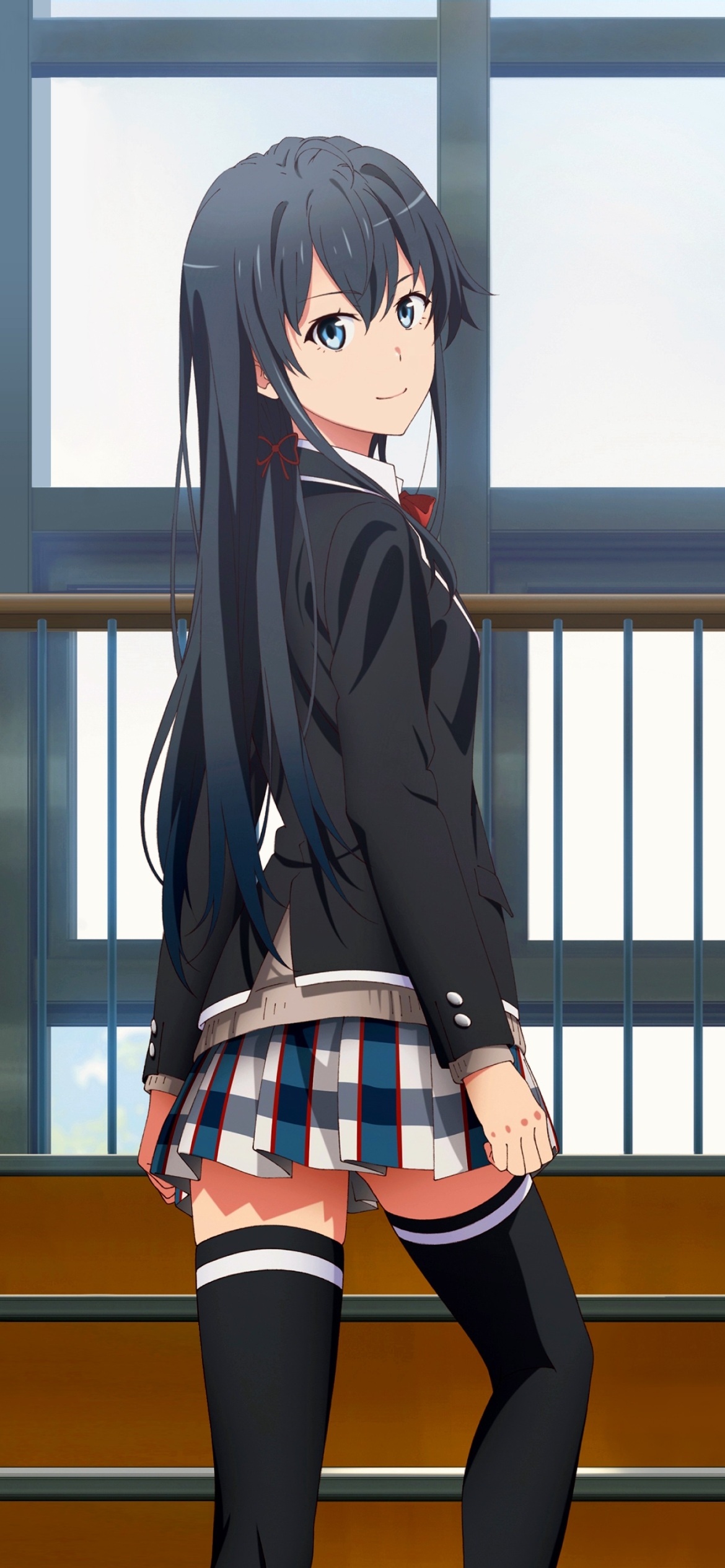 Download mobile wallpaper Anime, Skirt, Schoolgirl, Black Hair, My Teen Romantic Comedy Snafu, Yukino Yukinoshita for free.