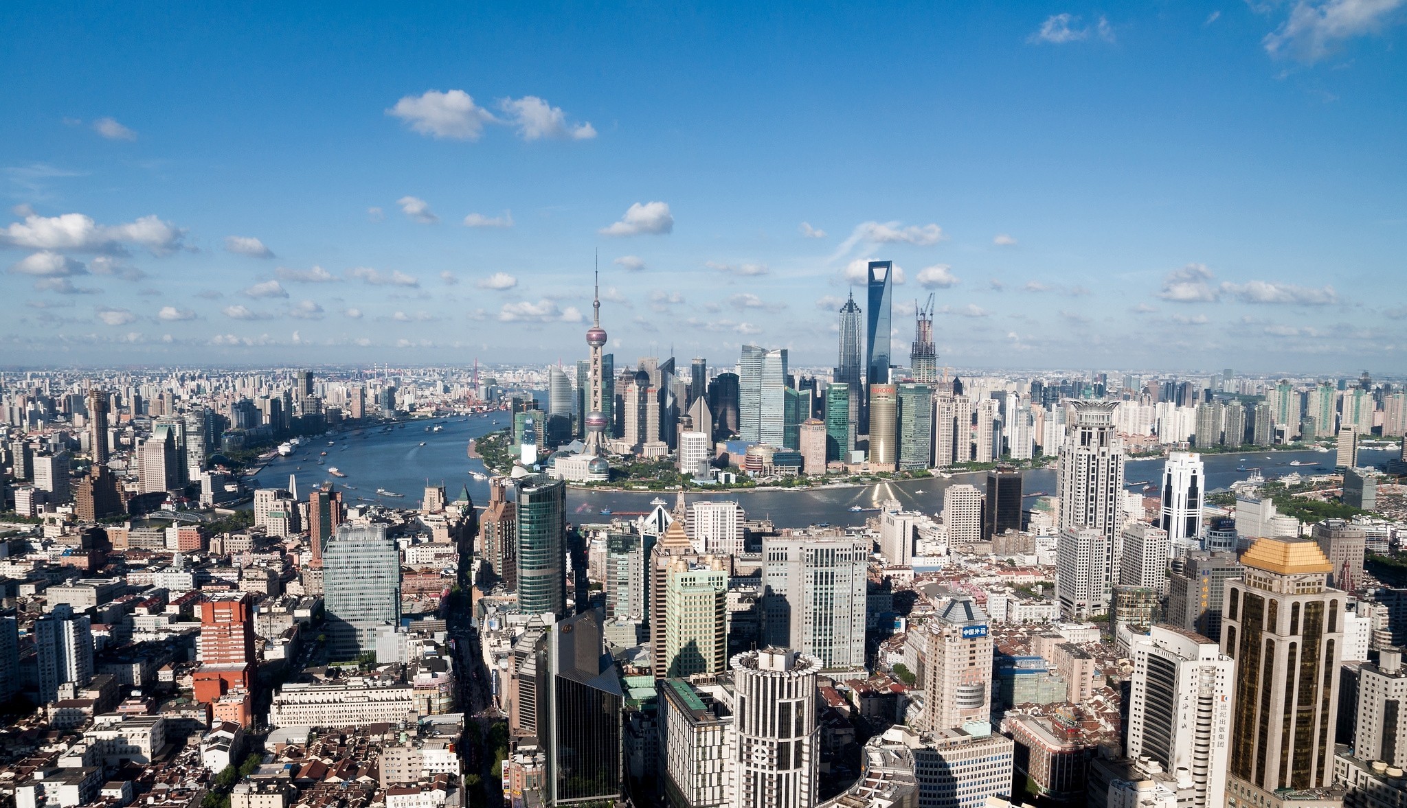 Скачать обои бесплатно Города, Шанхай, Сделано Человеком, Кита́й картинка на рабочий стол ПК