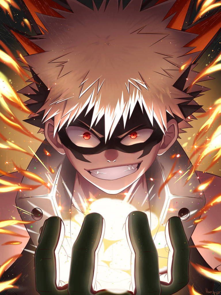 Handy-Wallpaper Animes, Katsuki Bakugou, Boku No Hero Academia kostenlos herunterladen.