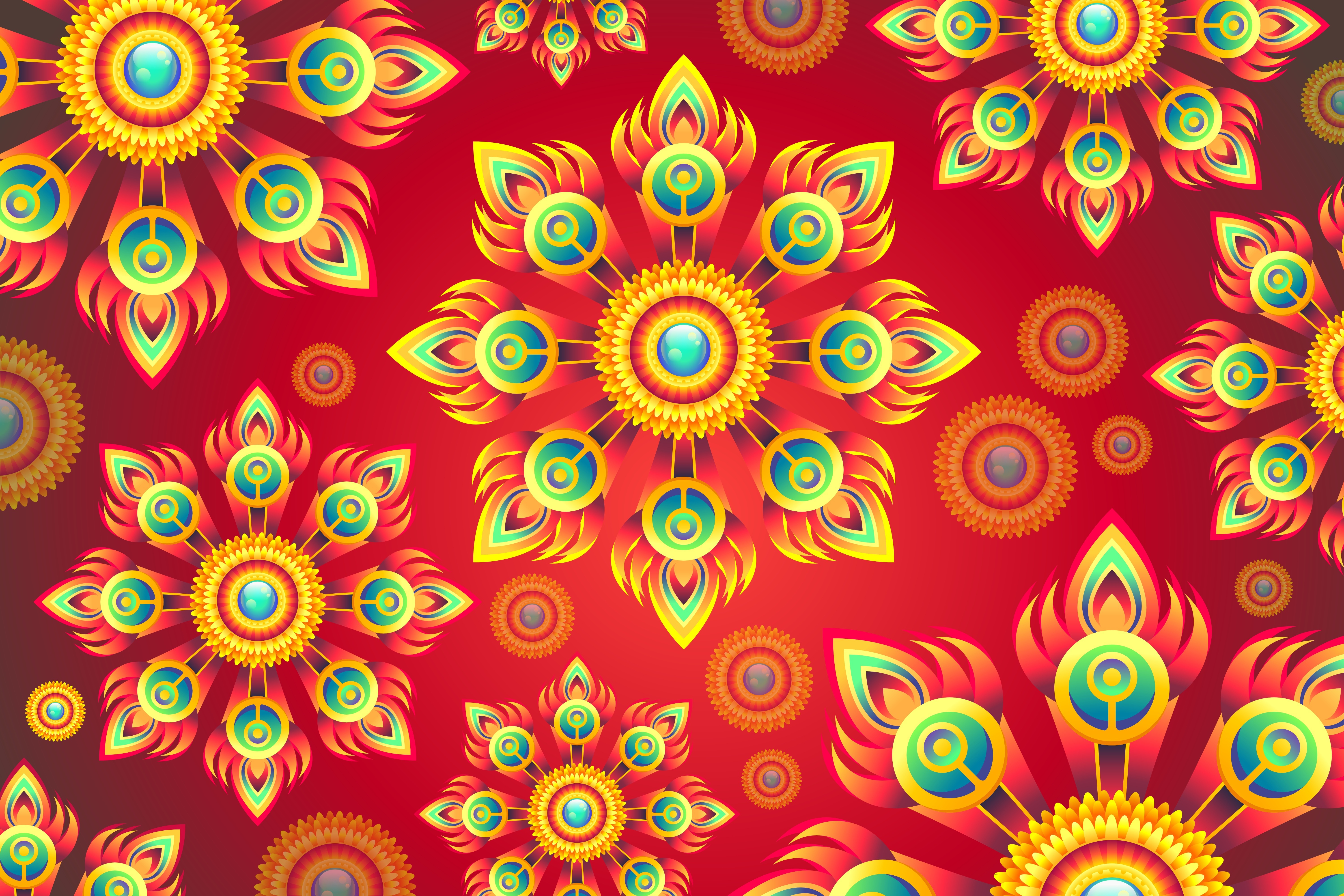 Download mobile wallpaper Pattern, Colors, Colorful, Shapes, Artistic for free.