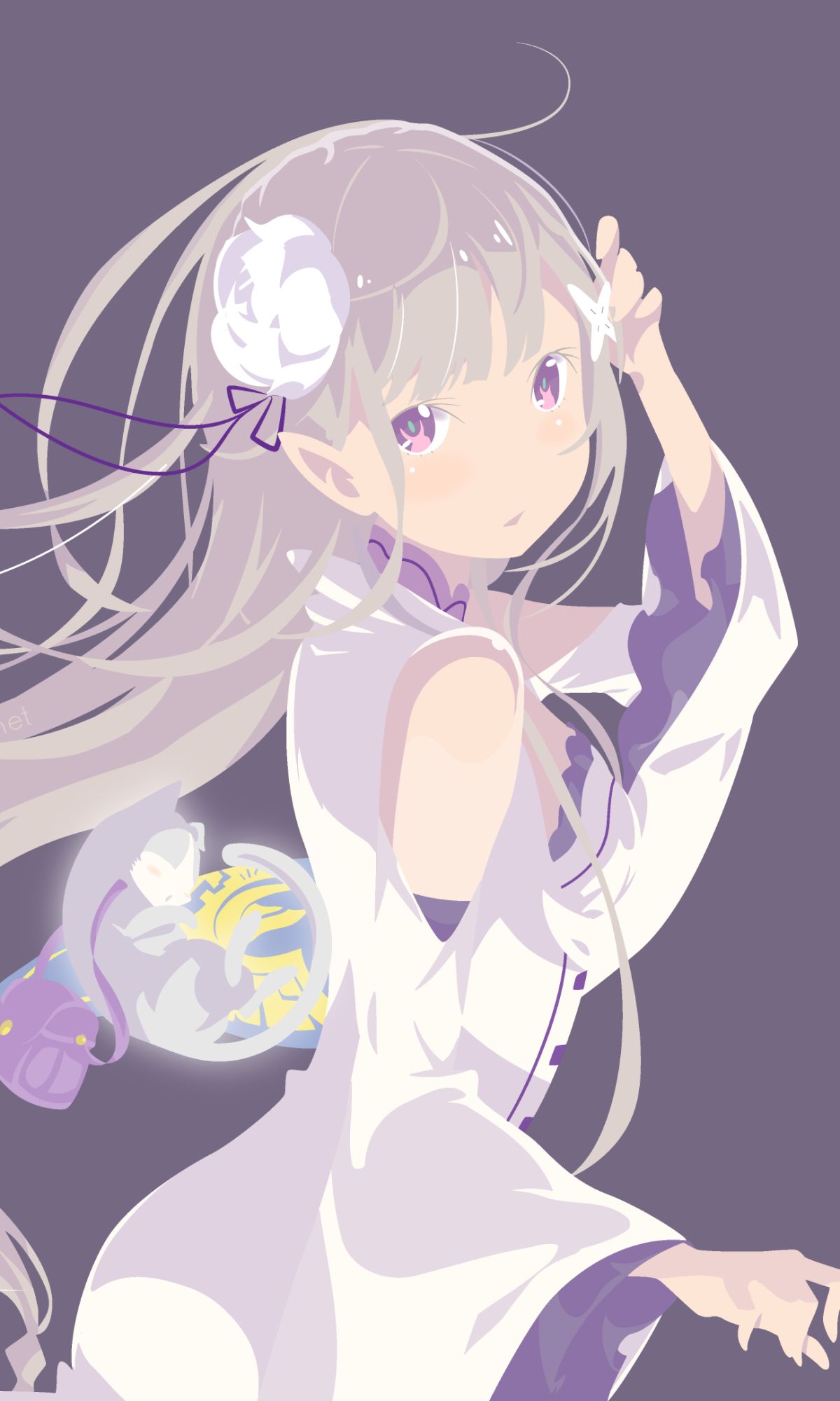 Handy-Wallpaper Animes, Emilia (Re: Zero), Re:zero Das Leben In Einer Anderen Welt Beginnen kostenlos herunterladen.