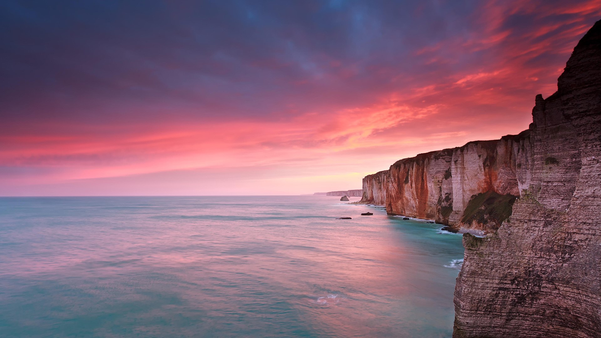 Free download wallpaper Nature, Sky, Horizon, Ocean, Earth, Cliff on your PC desktop