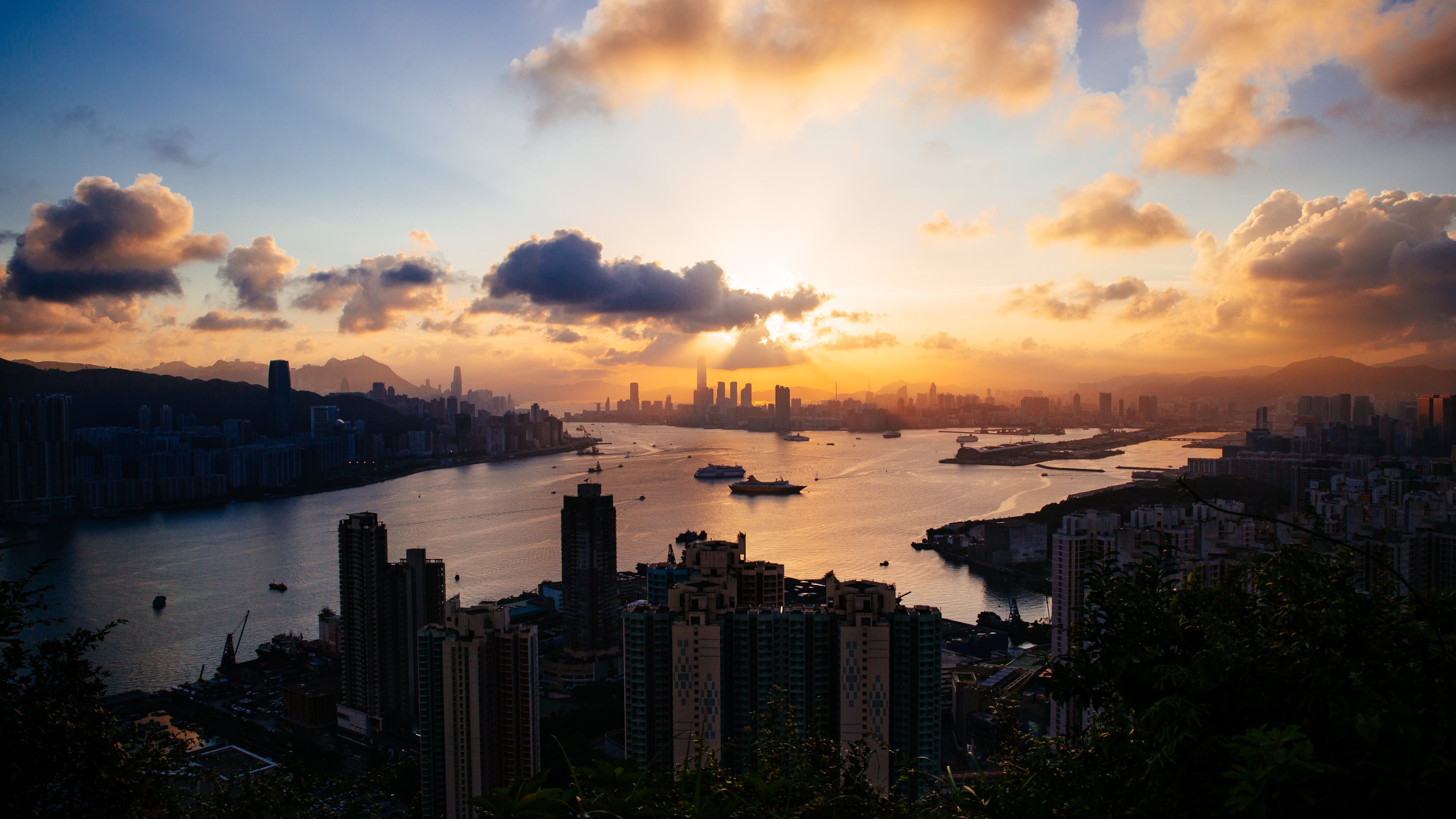 Téléchargez gratuitement l'image Villes, Hong Kong, Construction Humaine sur le bureau de votre PC
