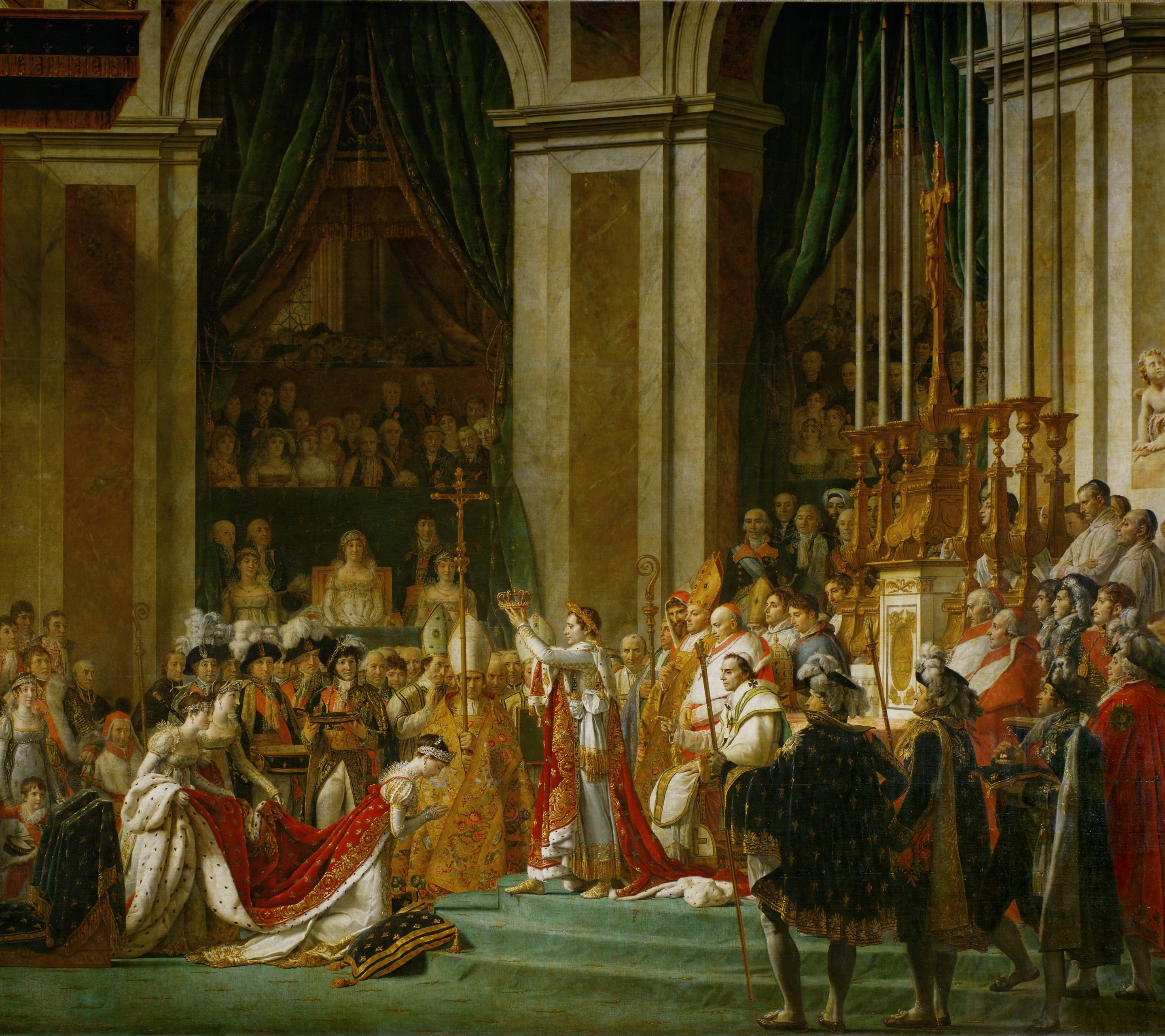 1263062 baixar papel de parede artistico, coroação de napoleão, pintura, quadro, coroa, napoleão - protetores de tela e imagens gratuitamente