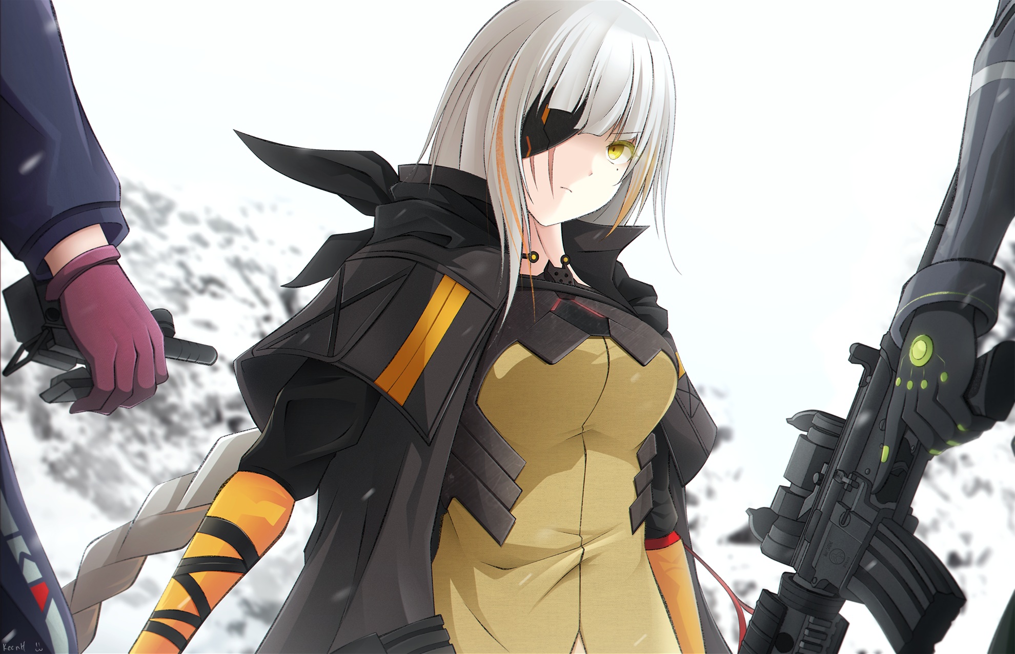 Free download wallpaper Video Game, Eye Patch, Girls Frontline, M16A1 (Girls Frontline) on your PC desktop