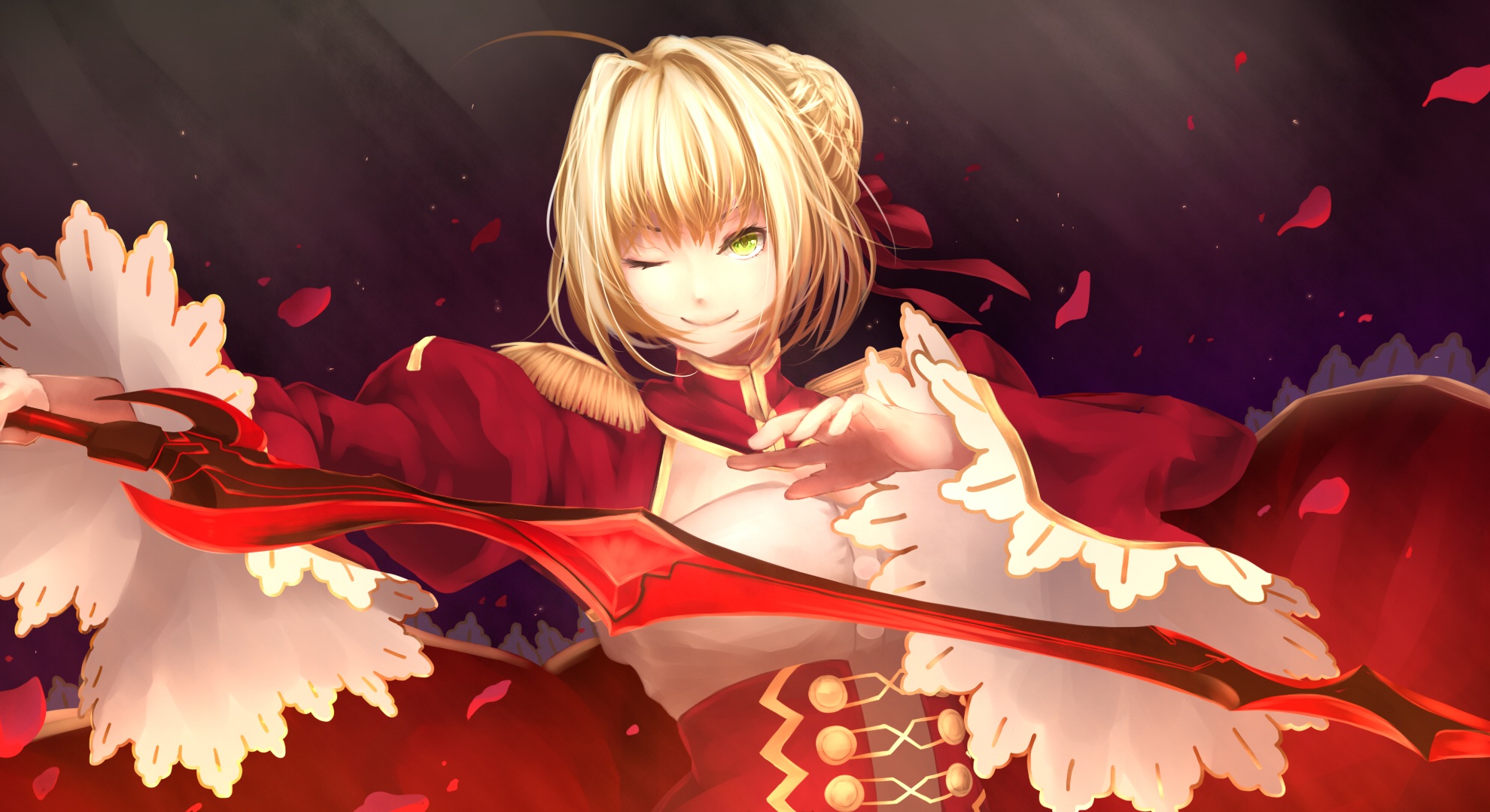 Free download wallpaper Anime, Red Saber, Nero Claudius, Fate/grand Order, Fate Series on your PC desktop