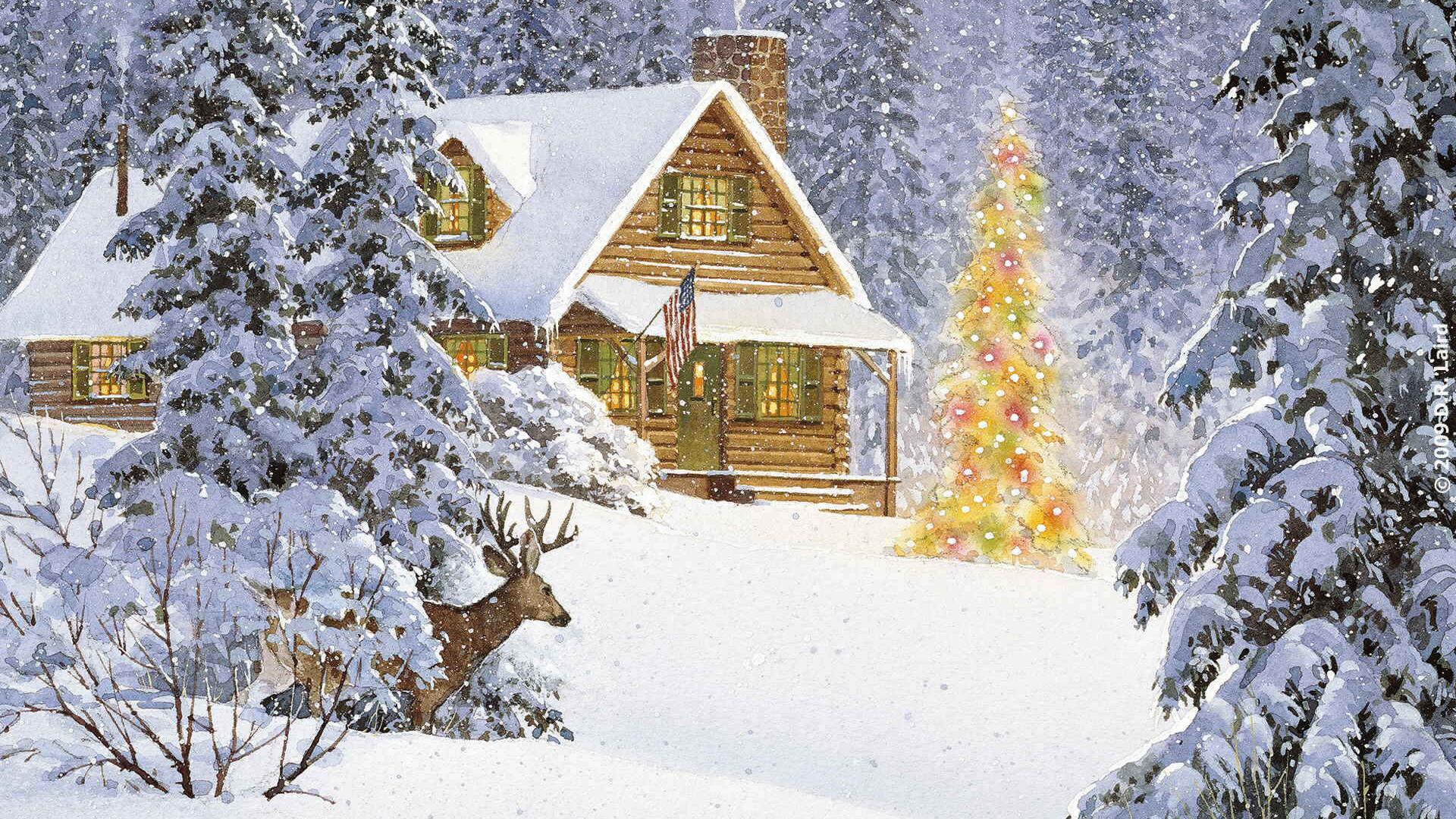 christmas, holiday, christmas tree Free Background