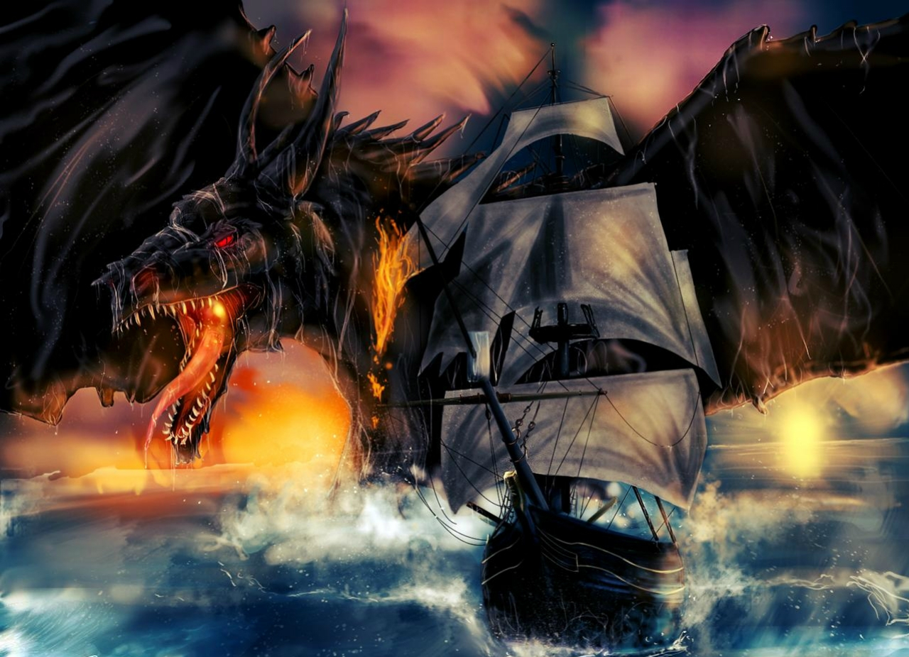 Download mobile wallpaper Fantasy, Dragon for free.