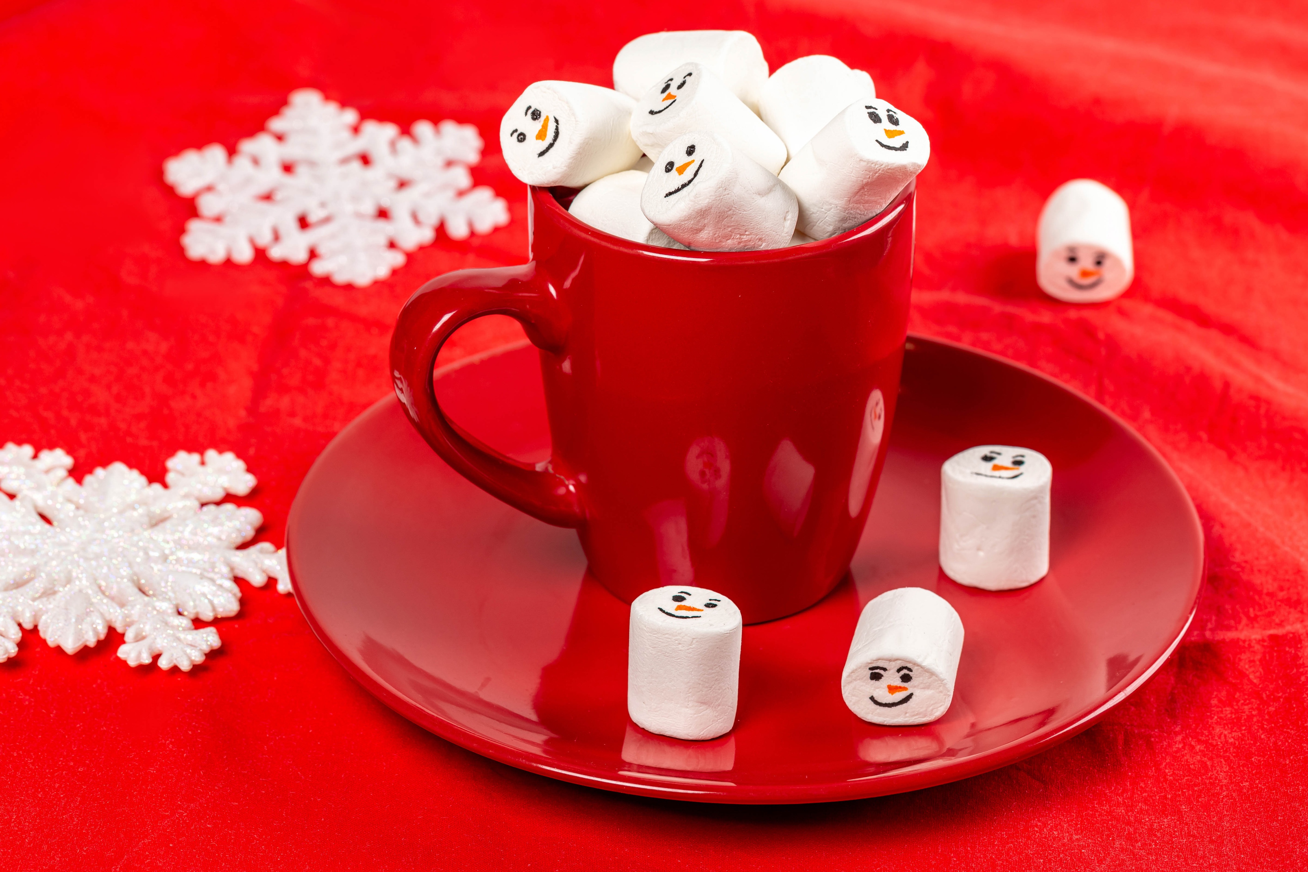Download mobile wallpaper Food, Still Life, Cup, Marshmallow for free.