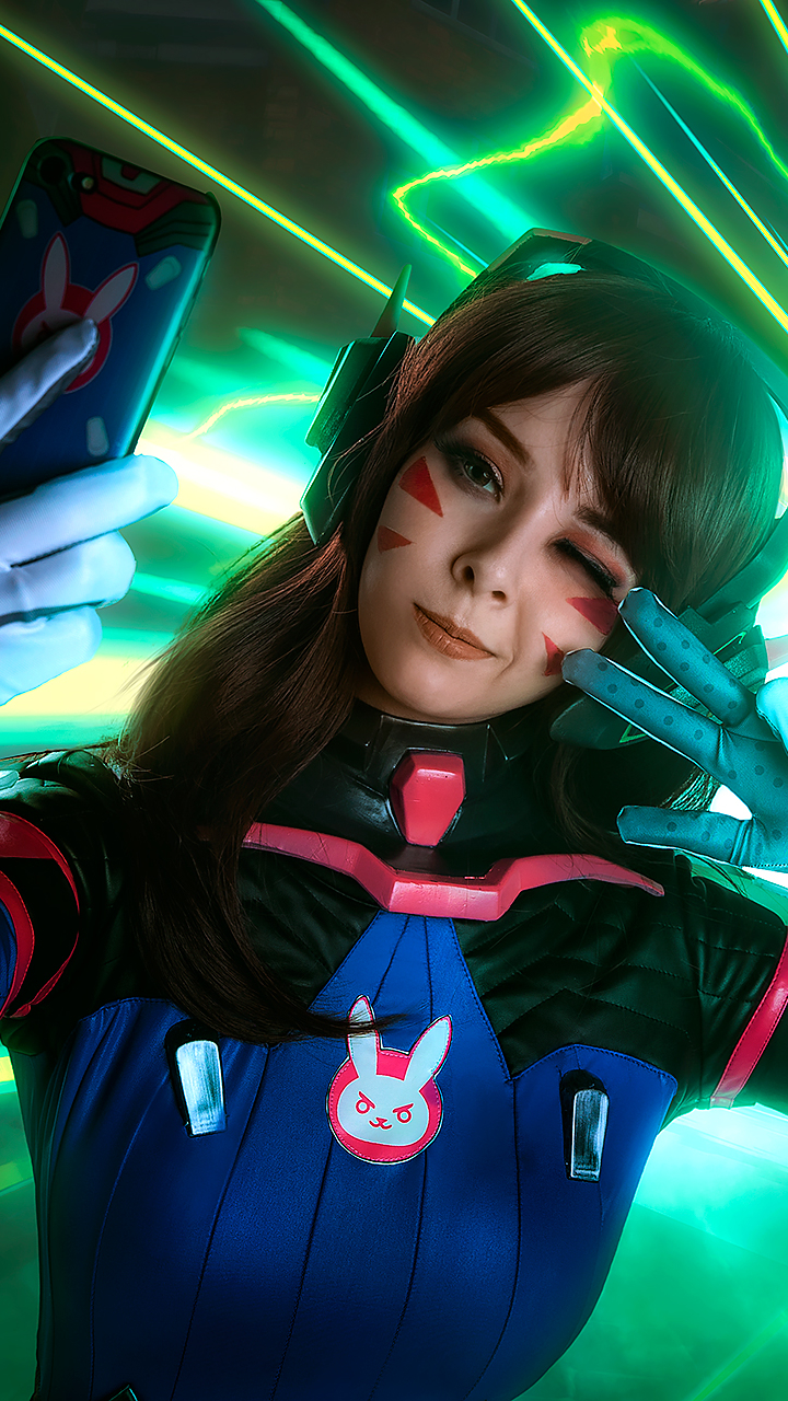 Download mobile wallpaper Women, Overwatch, Cosplay, D Va (Overwatch) for free.