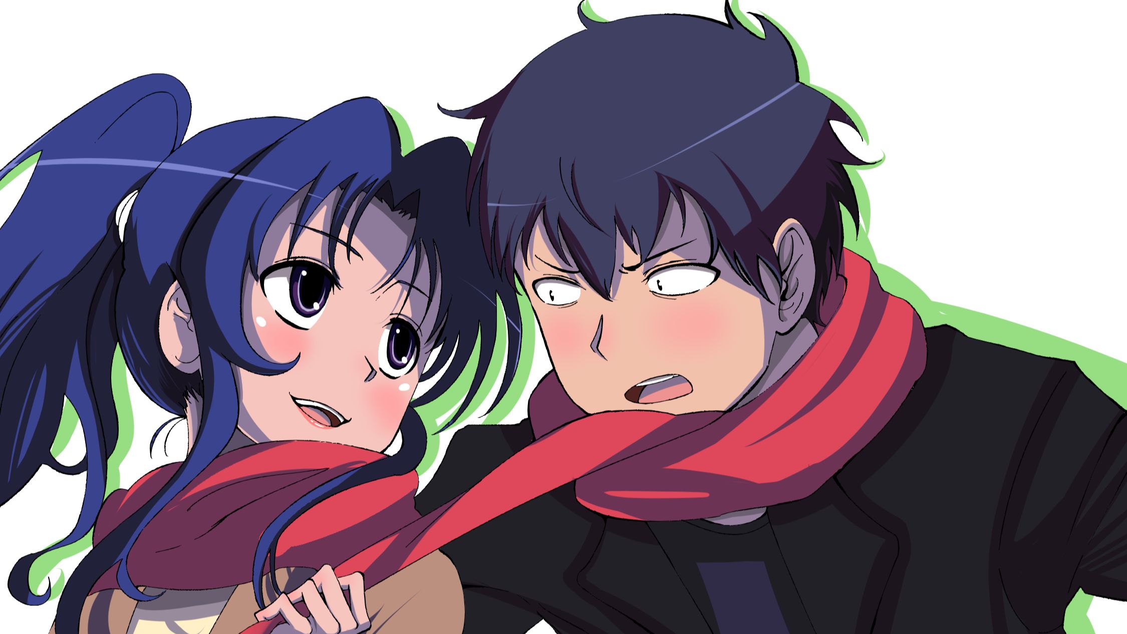 Laden Sie das Animes, Toradora!, Ami Kawashima, Ryuuji Takasu-Bild kostenlos auf Ihren PC-Desktop herunter