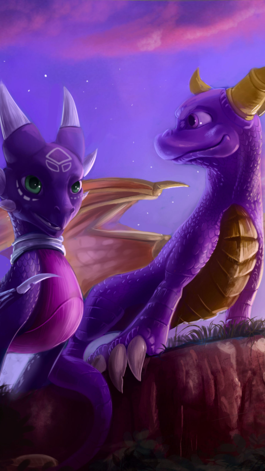 Download mobile wallpaper Video Game, Spyro (Character), The Legend Of Spyro: Dawn Of The Dragon, Cynder (Spyro) for free.