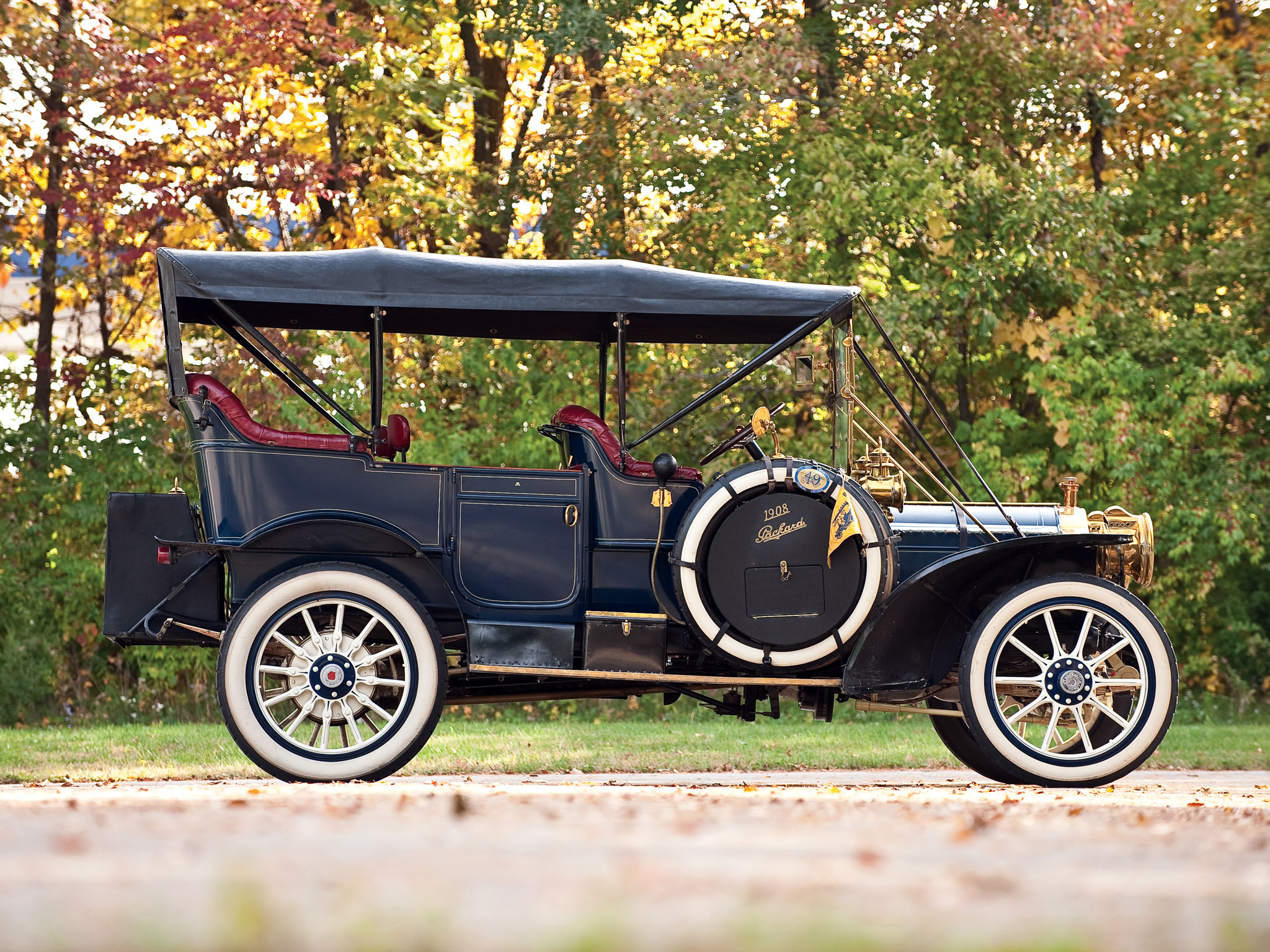 Descargar fondos de escritorio de 1908 Packard Modelo 30 Touring HD