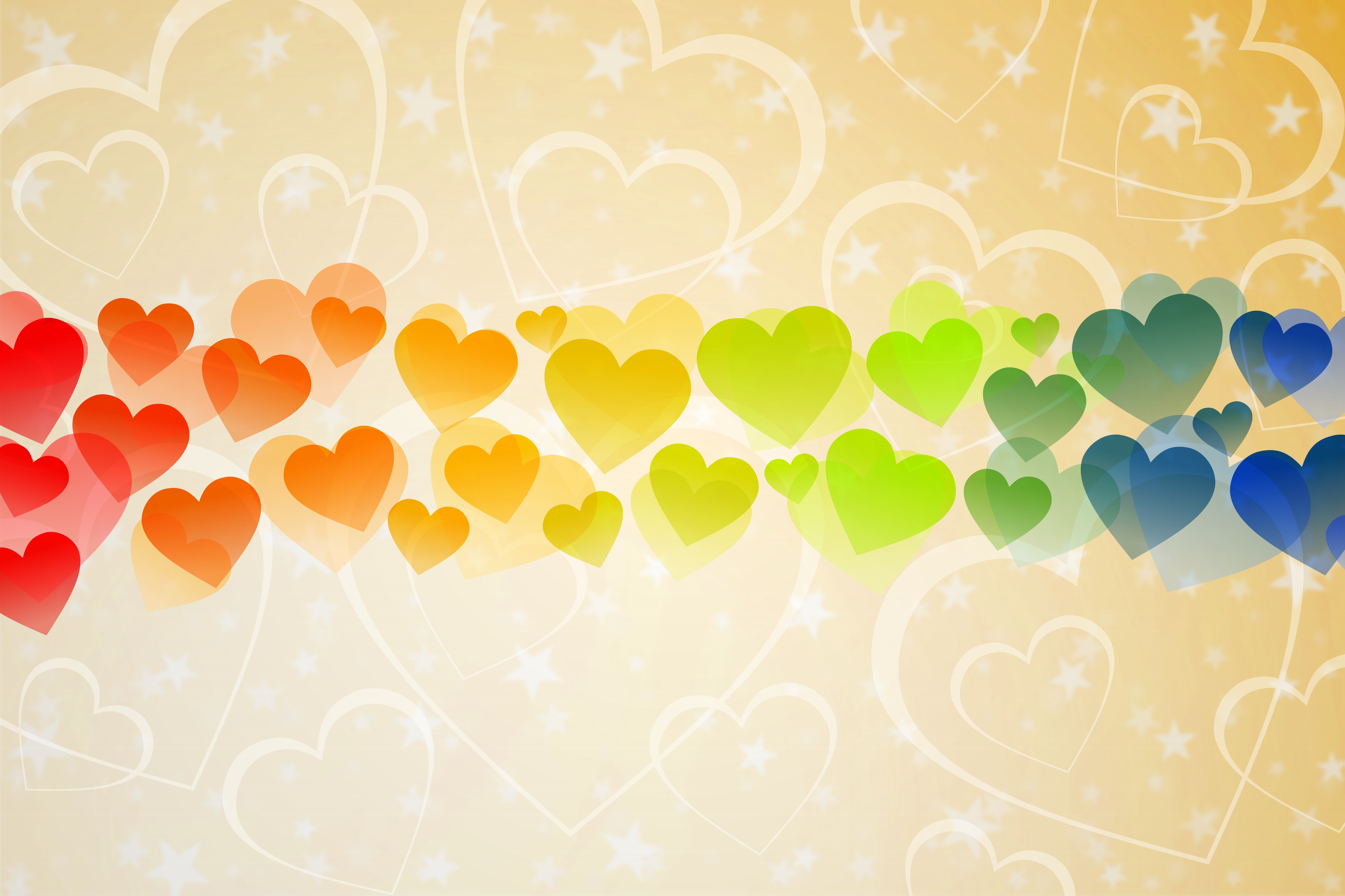 Download mobile wallpaper Colors, Colorful, Heart, Artistic for free.