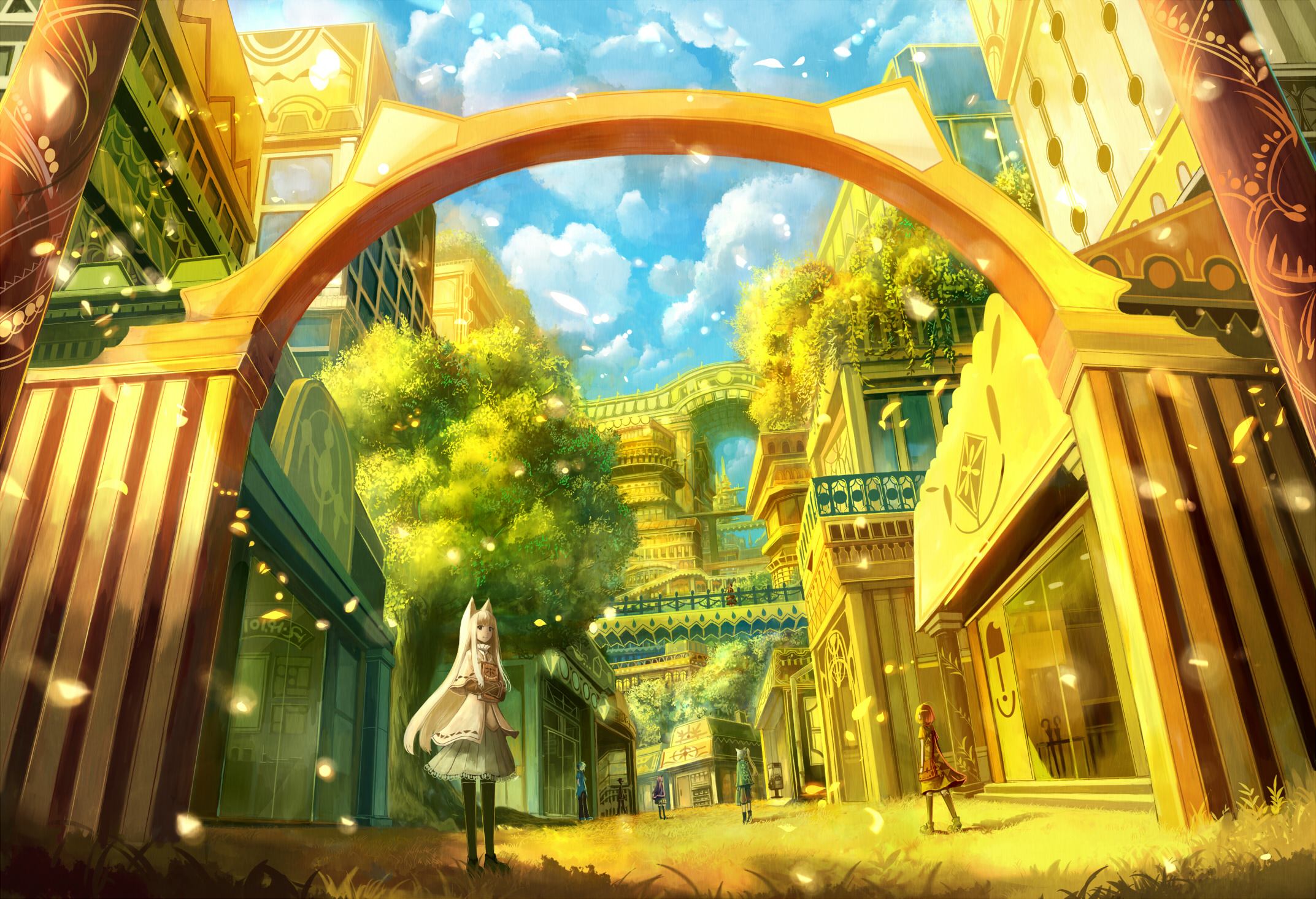 Baixe gratuitamente a imagem Anime, Cidade, Construção, Loja, Original na área de trabalho do seu PC