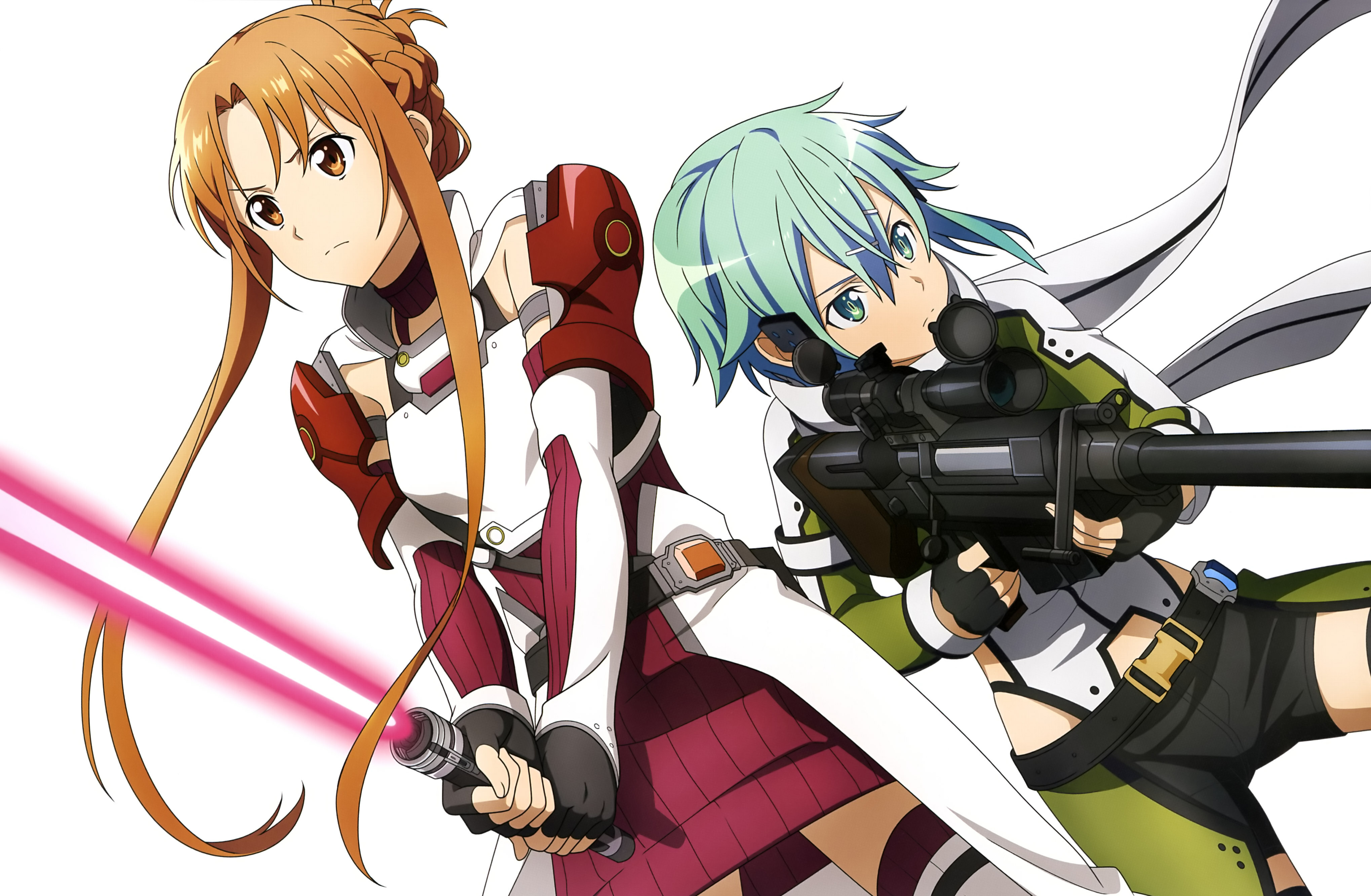 Laden Sie das Animes, Asuna Yuuki, Sword Art Online, Schwertkunst Online Ii, Sinon (Schwertkunst Online), Shino Asada-Bild kostenlos auf Ihren PC-Desktop herunter