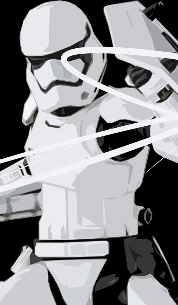 Download mobile wallpaper Star Wars, Sci Fi, Stormtrooper, Black & White for free.