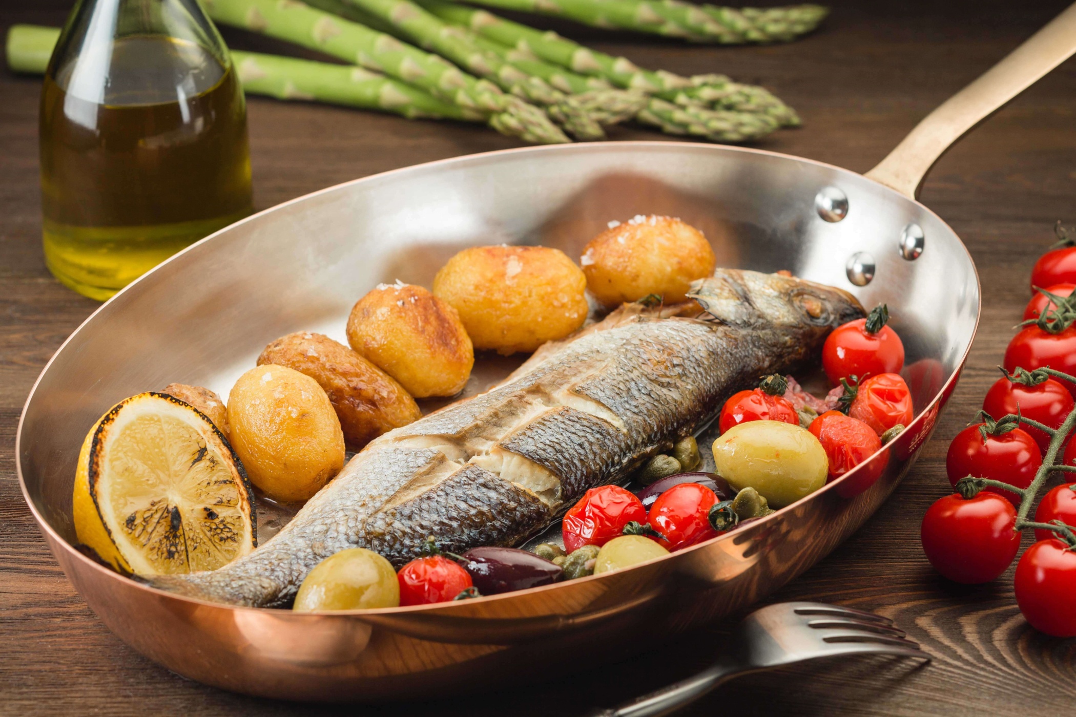 Descarga gratis la imagen Pescado, Tomate, Patata, Marisco, Alimento, Bodegón en el escritorio de tu PC
