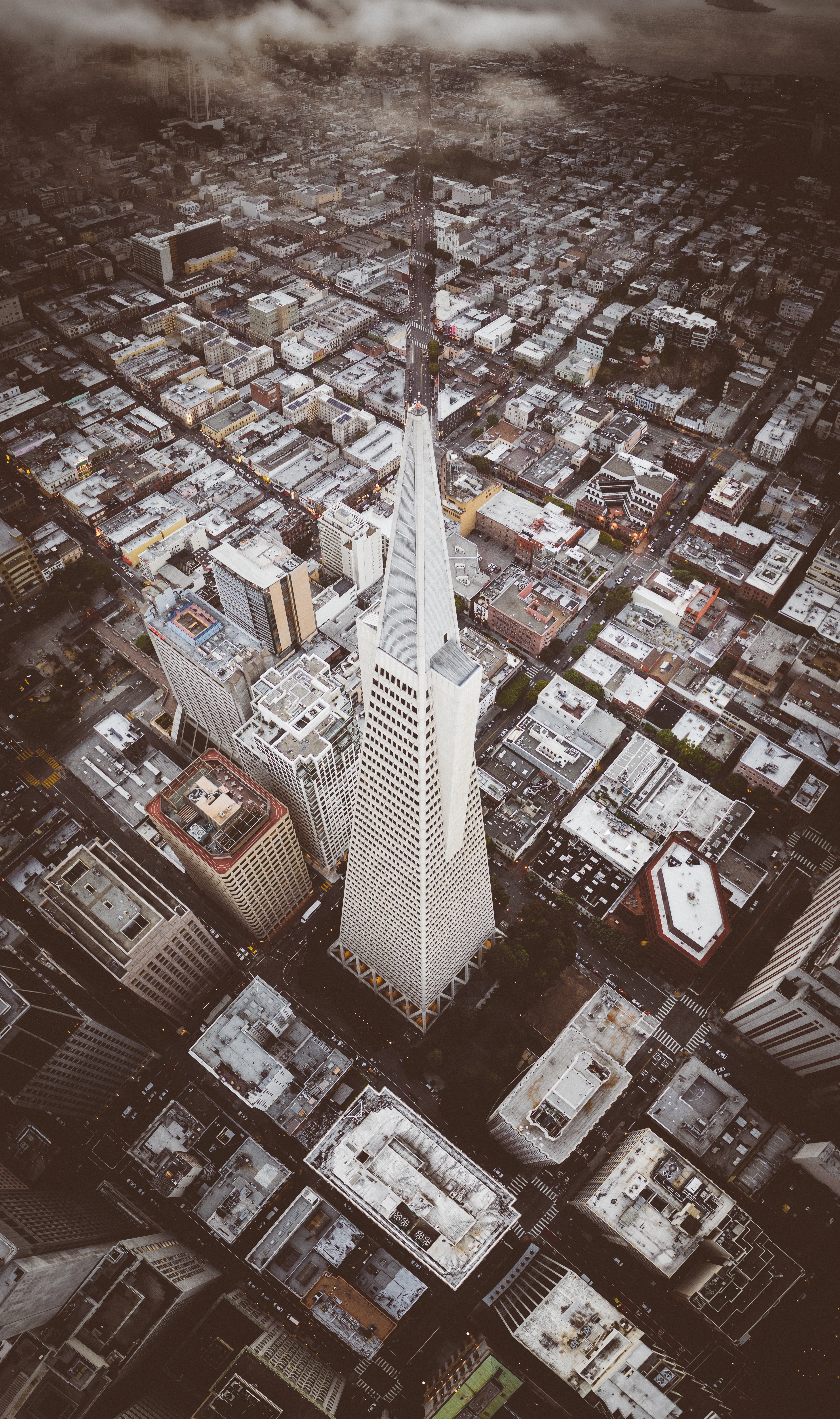 PCデスクトップに市, 建物, タワー, 塔, 屋根, 超高層ビル, 上から見る, 都市画像を無料でダウンロード