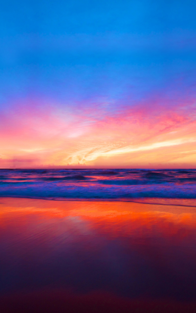 Descarga gratuita de fondo de pantalla para móvil de Playa, Horizonte, Vistoso, Pintoresco, Atardecer, Escénico, Tierra/naturaleza.