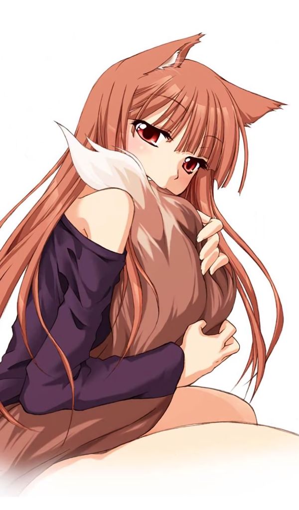 Download mobile wallpaper Anime, Tail, Holo (Spice & Wolf), Spice And Wolf, Ookami To Koushinryou for free.