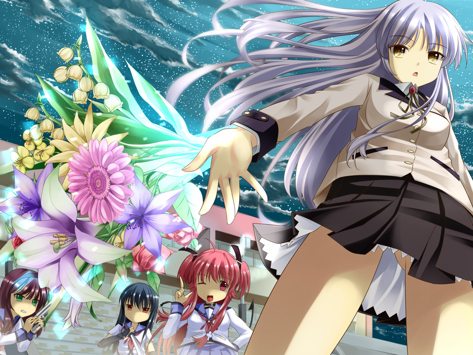 Handy-Wallpaper Animes, Angel Beats!, Kanade Tachibana kostenlos herunterladen.