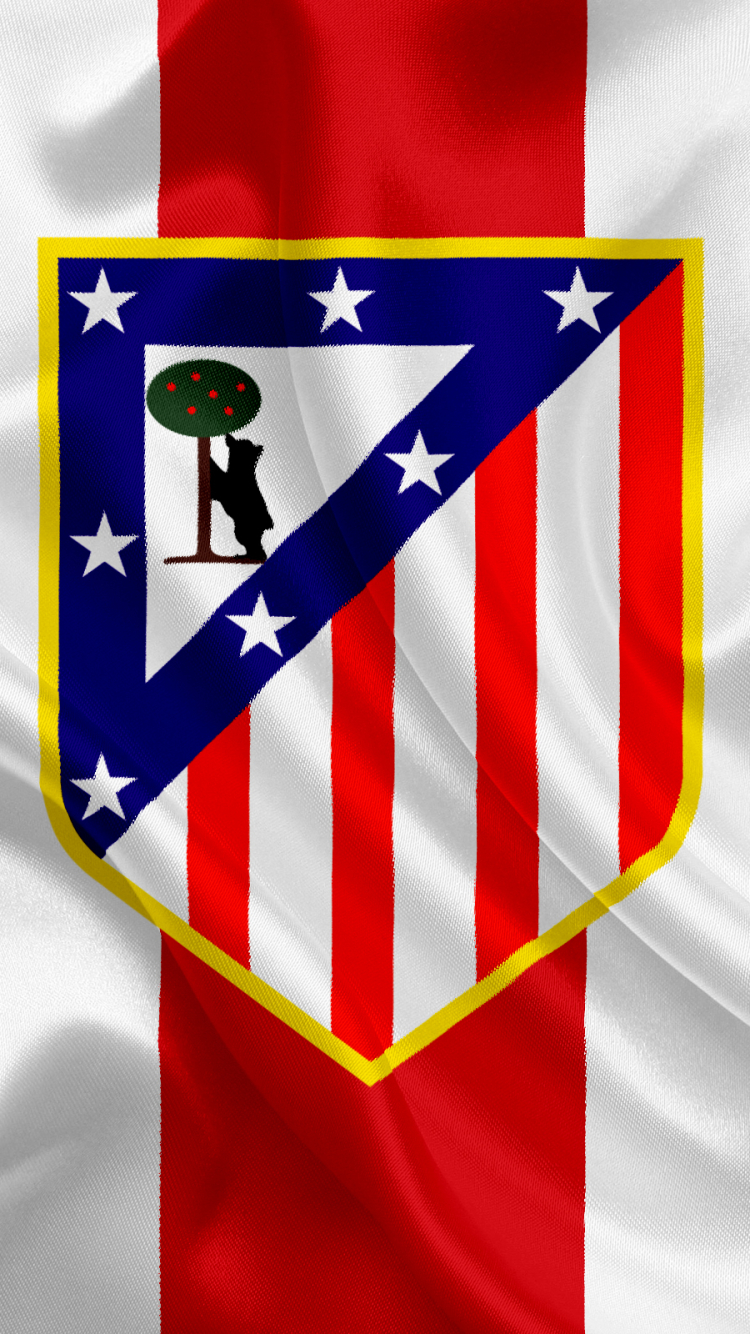 Скачати мобільні шпалери Спорт, Футбол, Логотип, Емблема, Атлетіко Мадрид безкоштовно.
