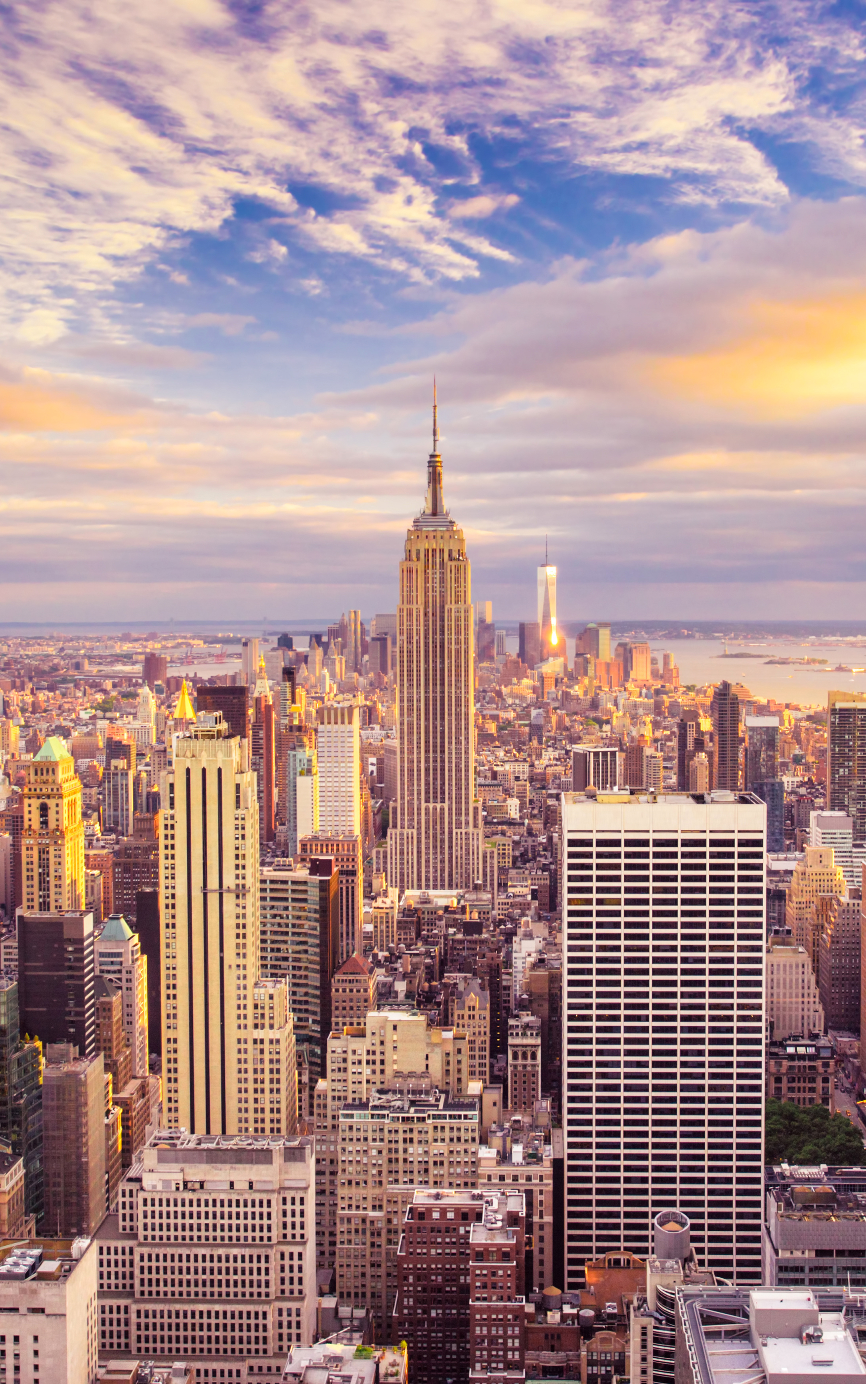 Download mobile wallpaper Cities, Usa, City, Skyscraper, Building, Cityscape, New York, Empire State Building, Man Made for free.