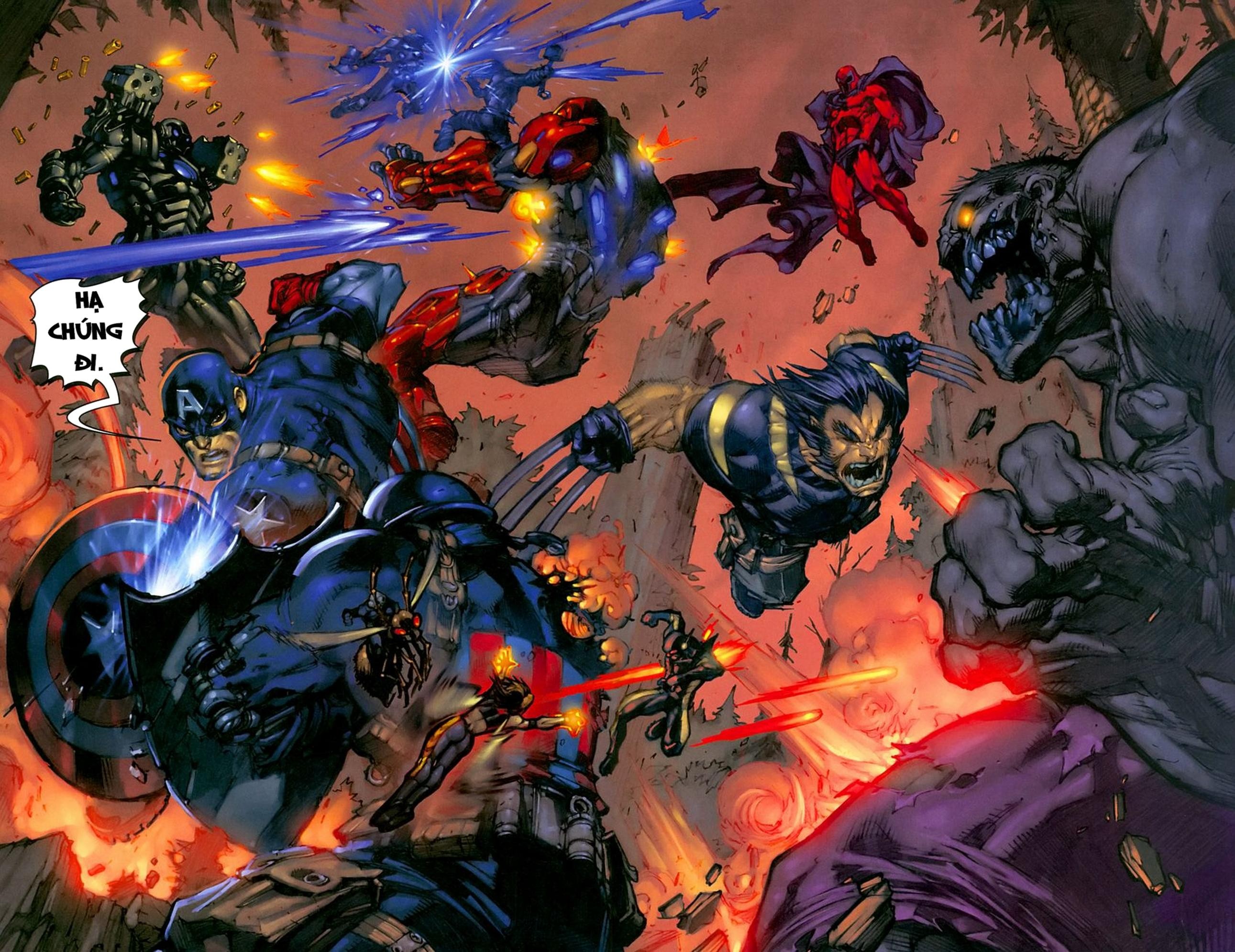 Baixe gratuitamente a imagem Homem De Ferro, Capitão América, Wolverine, História Em Quadrinhos, Magneto (Marvel Comics), Vespa (Marvel Comics), Thor, Quadrinhos Da Marvel na área de trabalho do seu PC