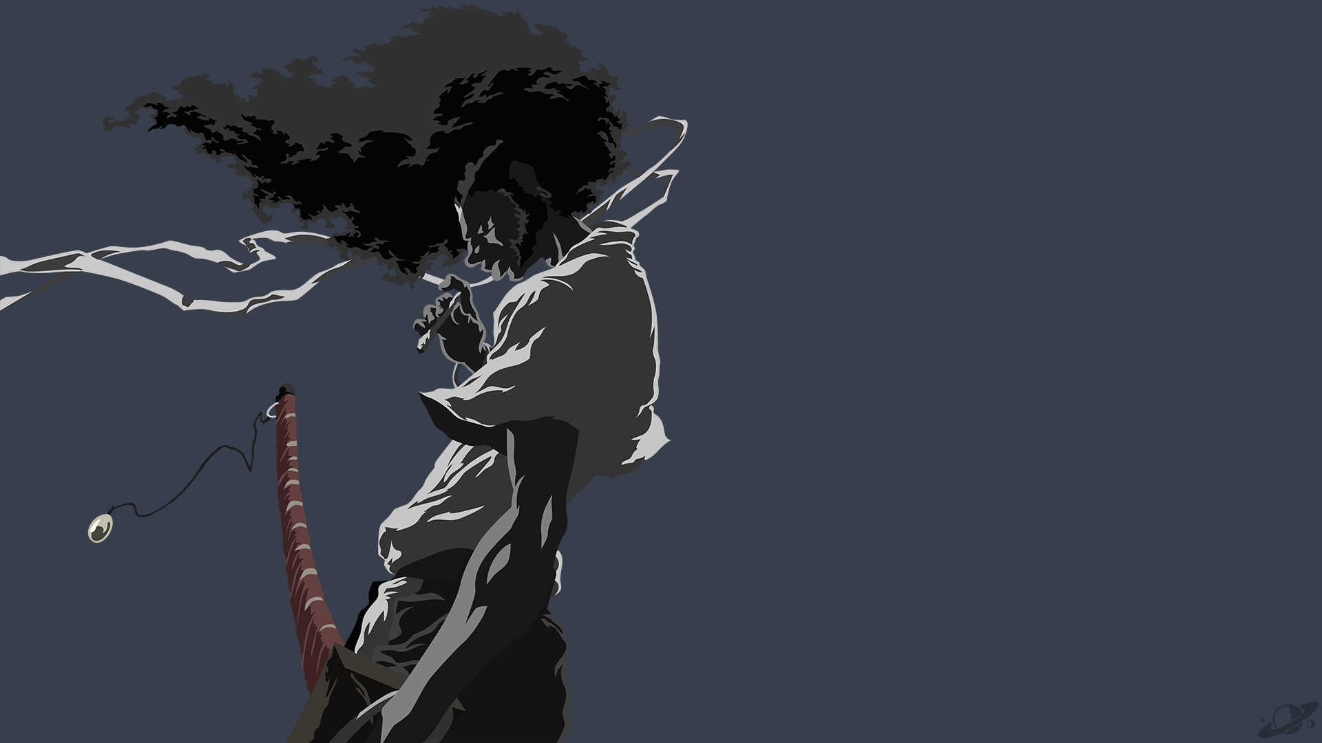Baixe gratuitamente a imagem Anime, Cabelo Preto, Afro Samurai na área de trabalho do seu PC