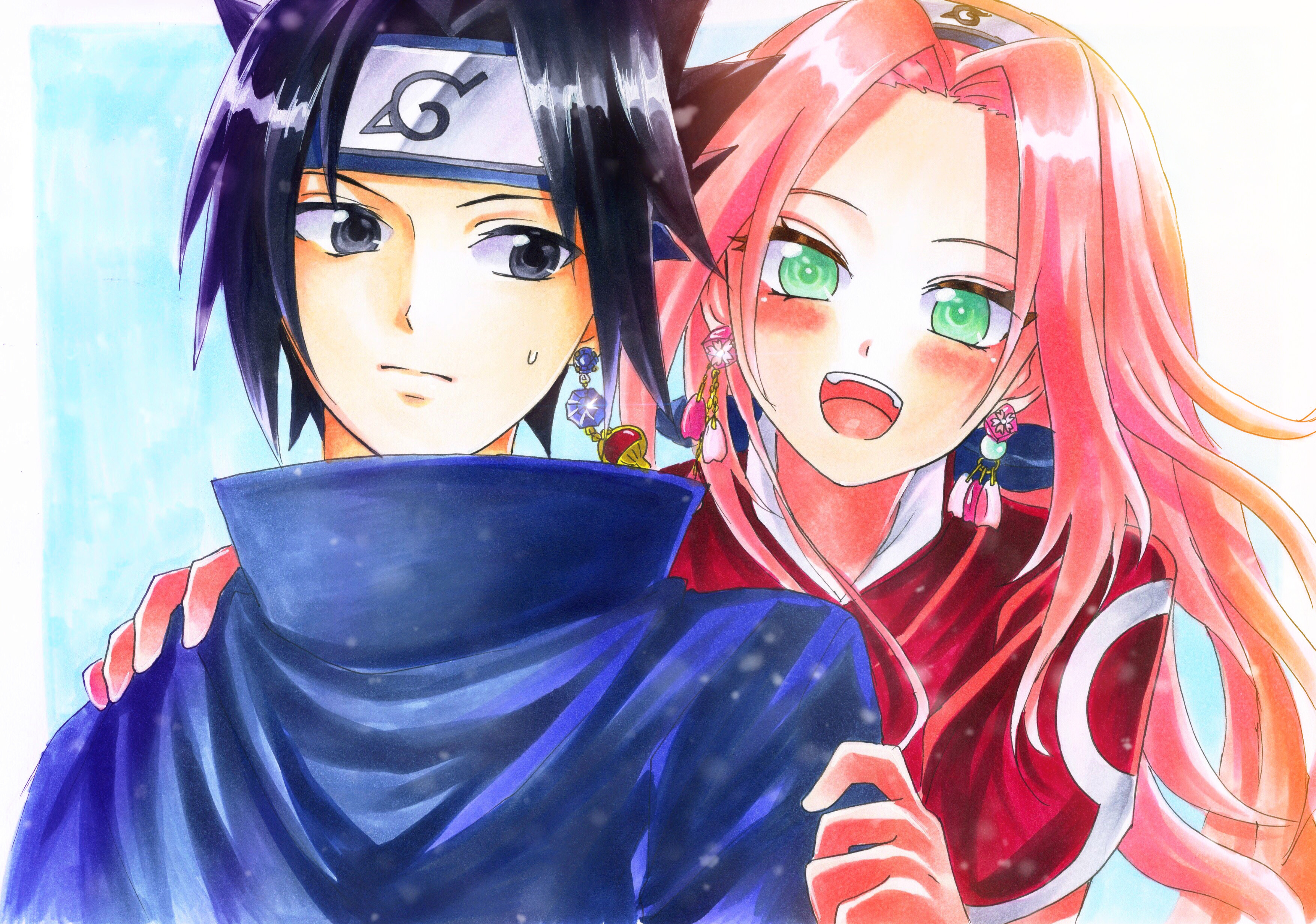 Téléchargez des papiers peints mobile Naruto, Animé, Sasuke Uchiwa, Sakura Haruno gratuitement.