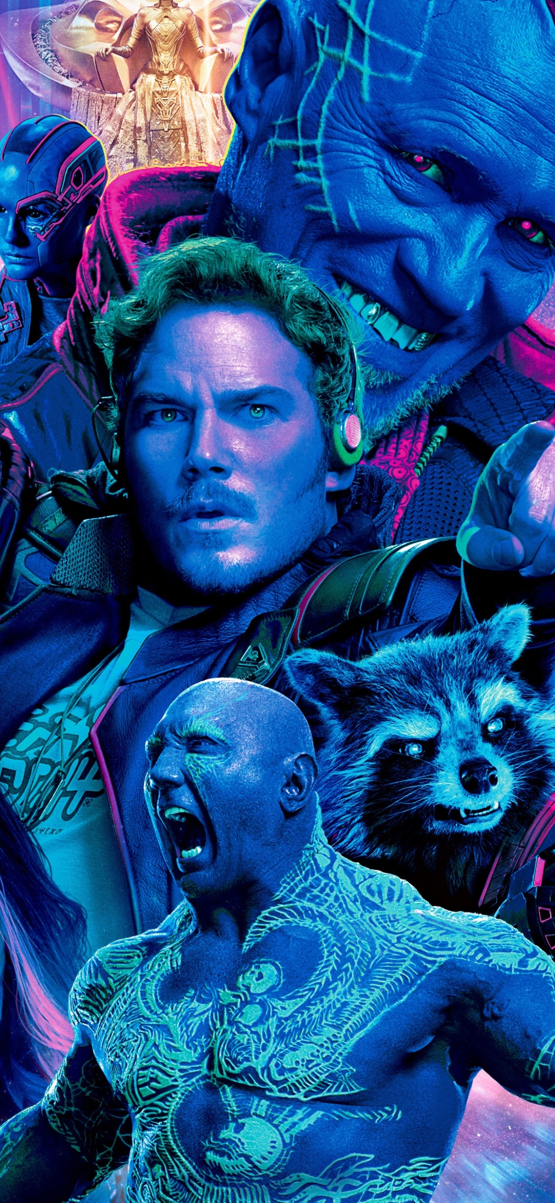 Download mobile wallpaper Movie, Rocket Raccoon, Drax The Destroyer, Michael Rooker, Chris Pratt, Dave Bautista, Peter Quill, Yondu Udonta, Guardians Of The Galaxy Vol 2 for free.