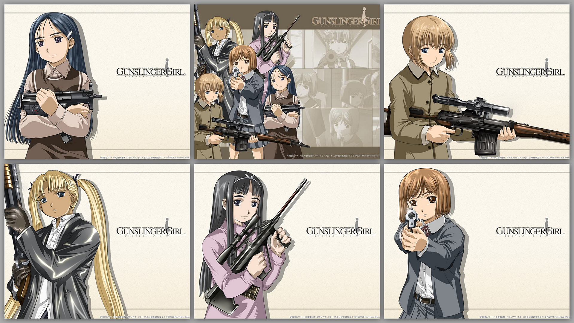 585873 baixar papel de parede anime, gunslinger girl - protetores de tela e imagens gratuitamente