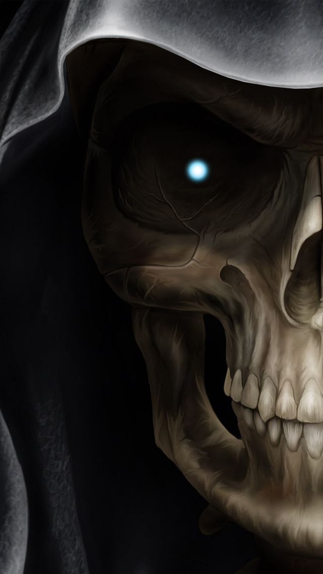 Download mobile wallpaper Skull, Dark for free.