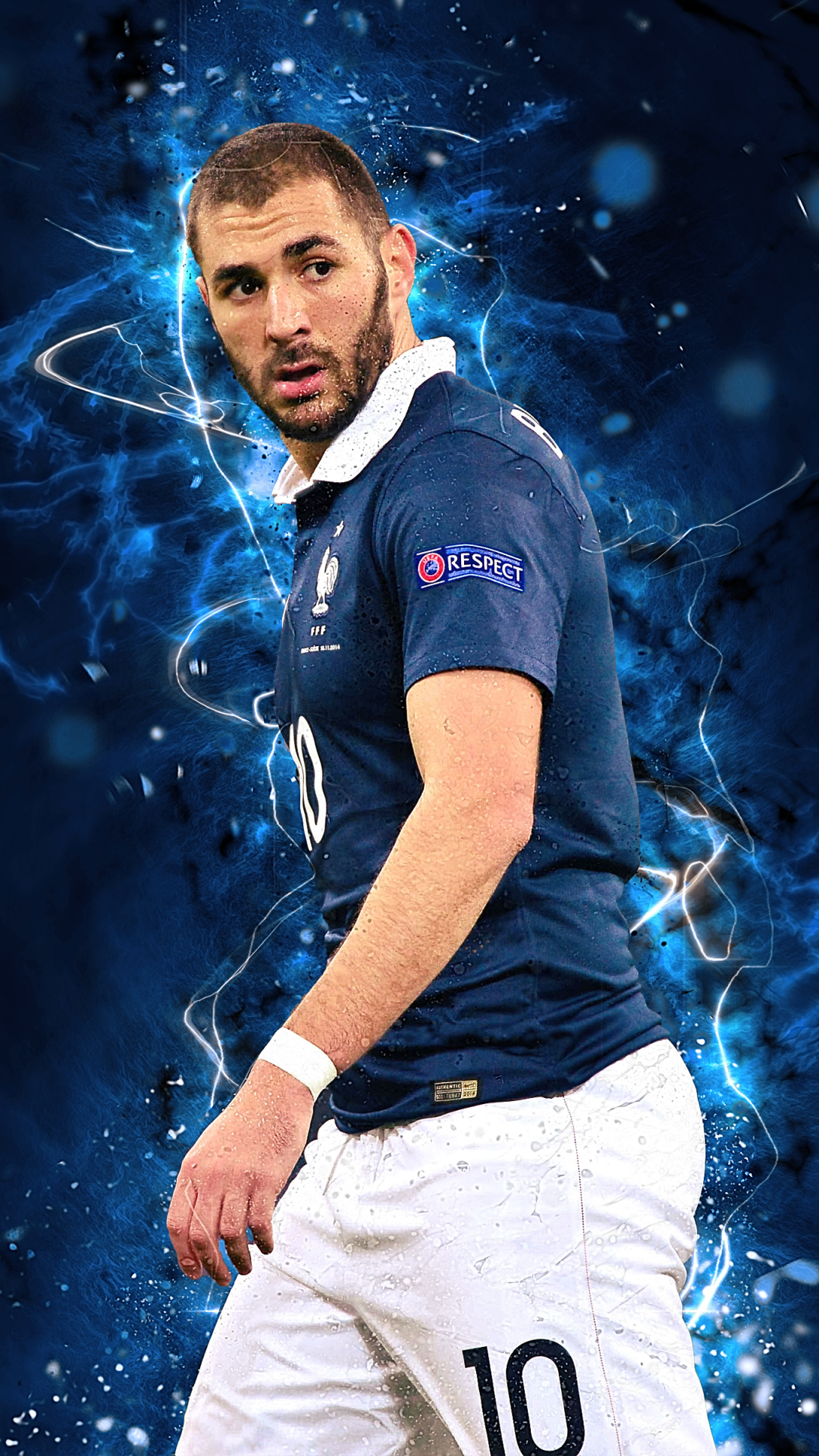 Handy-Wallpaper Sport, Fußball, Französisch, Karim Benzema kostenlos herunterladen.