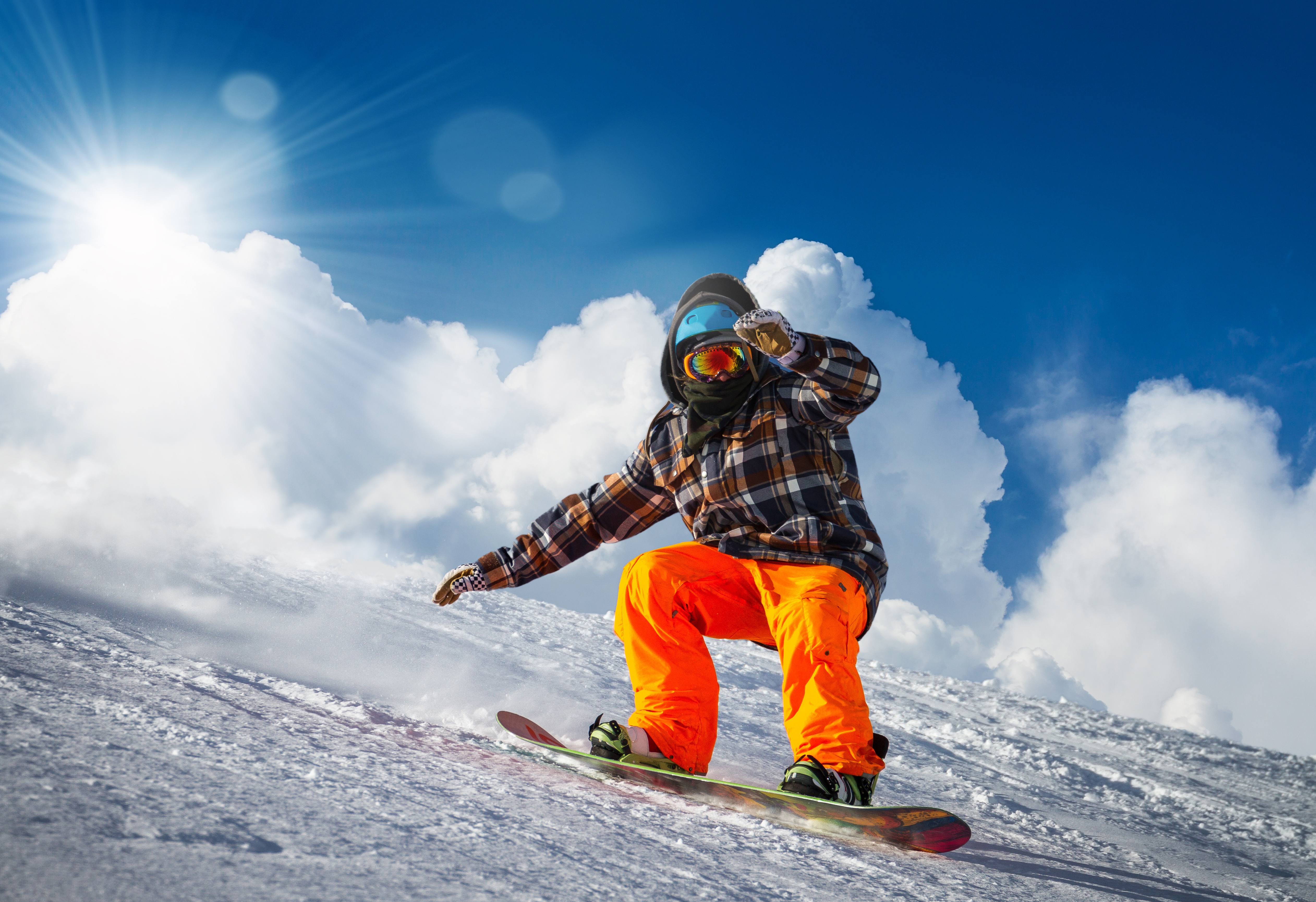 Download mobile wallpaper Sports, Winter, Snow, Snowboarding, Cloud for free.
